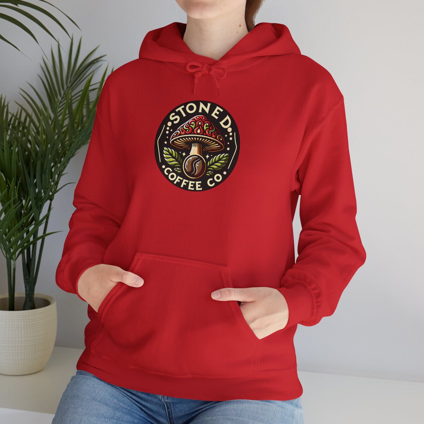 Hooded Sweatshirt - Stoned Coffee Company Mushroom Logo