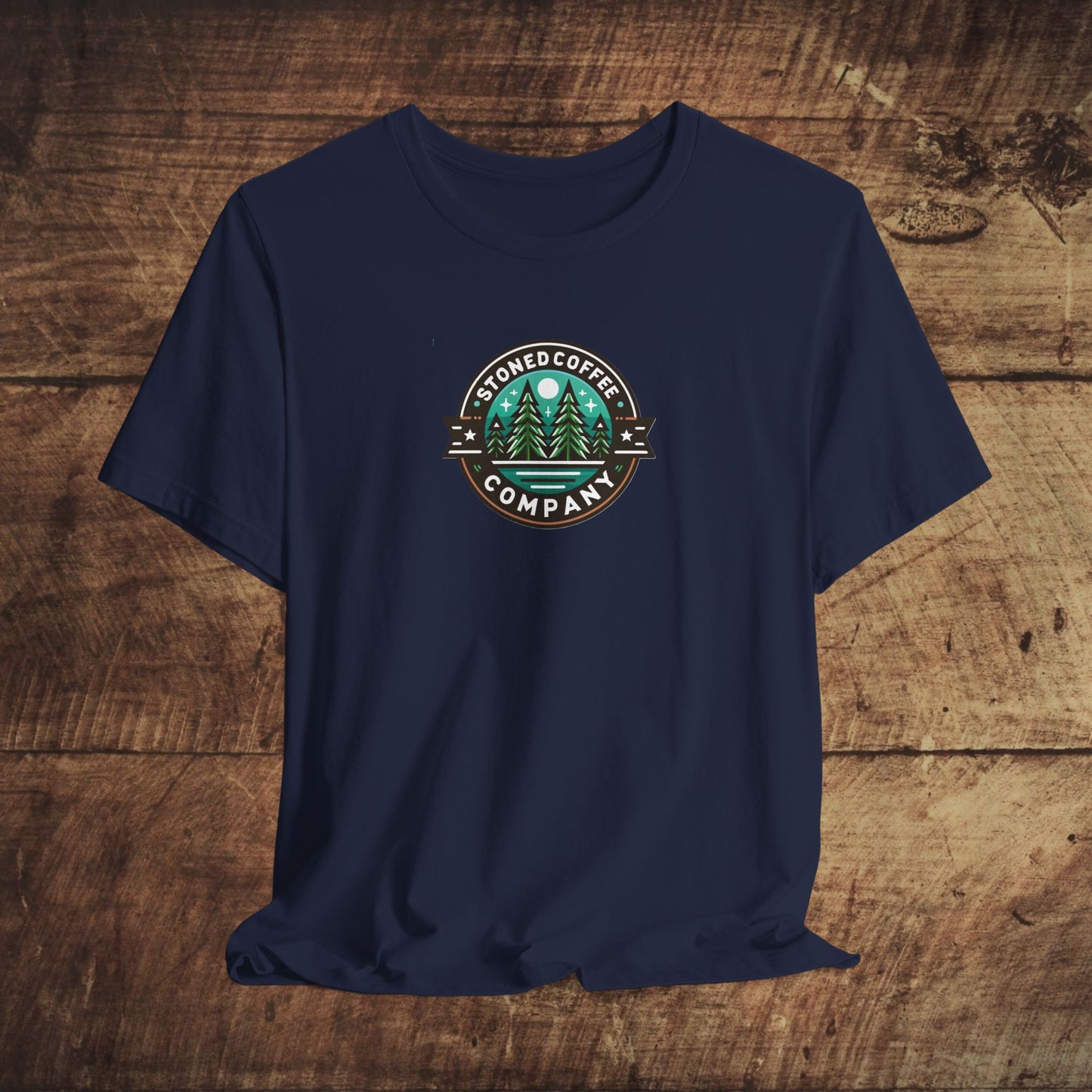 T-Shirt Stoned Coffee Company Pine Tree Mountain Unisex Jersey