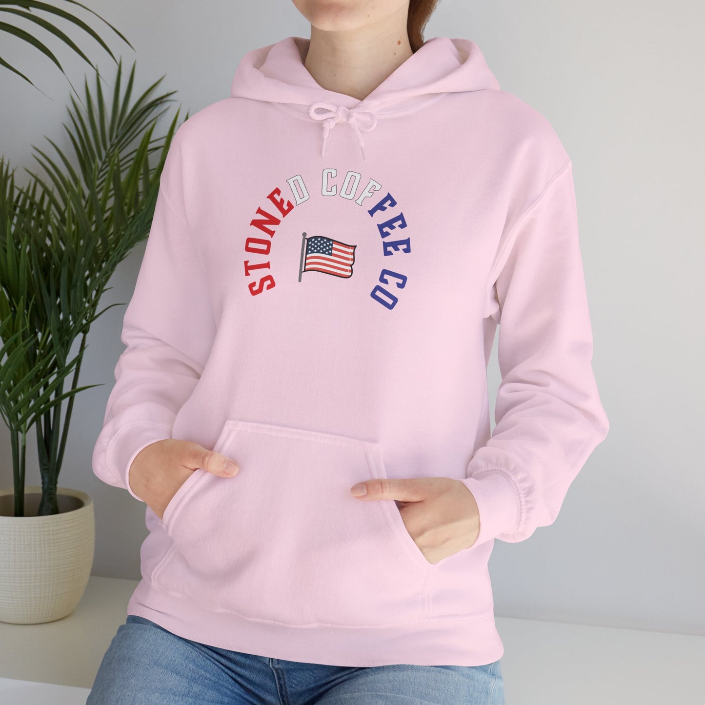 Hooded Sweatshirt - Stoned Coffee Company, USA Patriotic Design