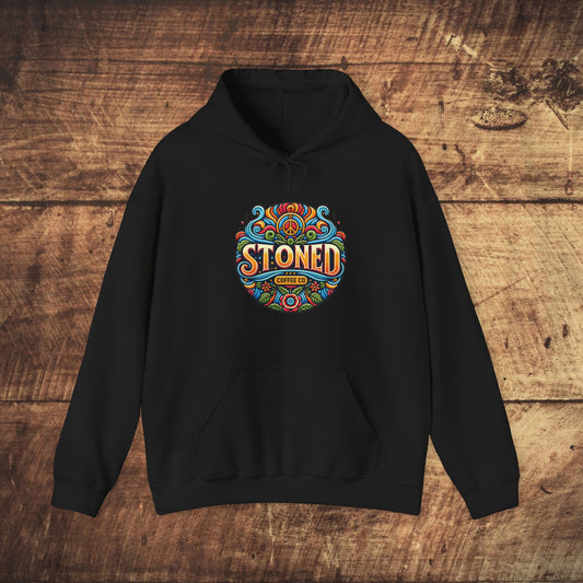 Hooded Sweatshirt Stoned Coffee Company Logo 1