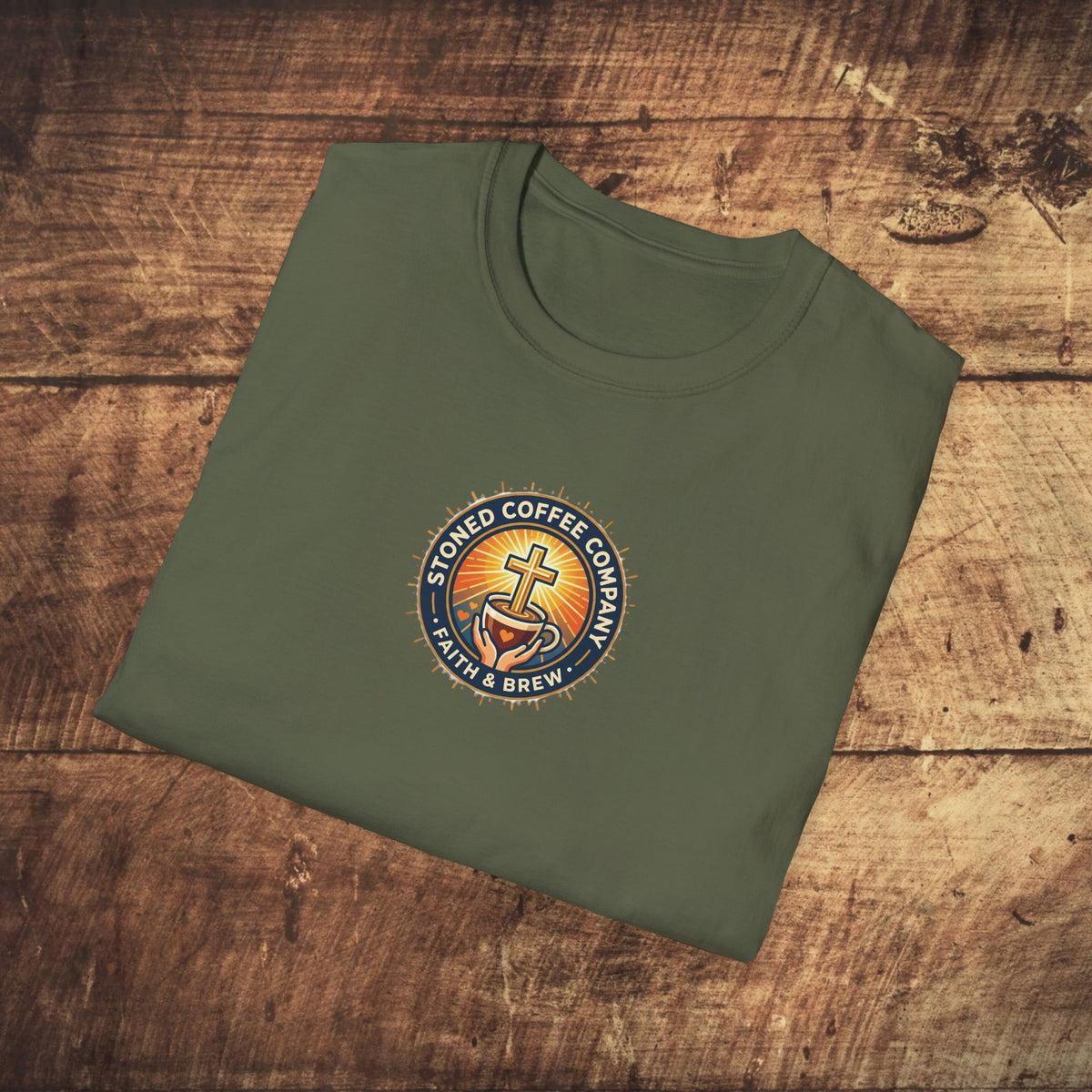 Stoned Coffee Company 'Drink Your Coffee and Pray for Others' T-Shirt