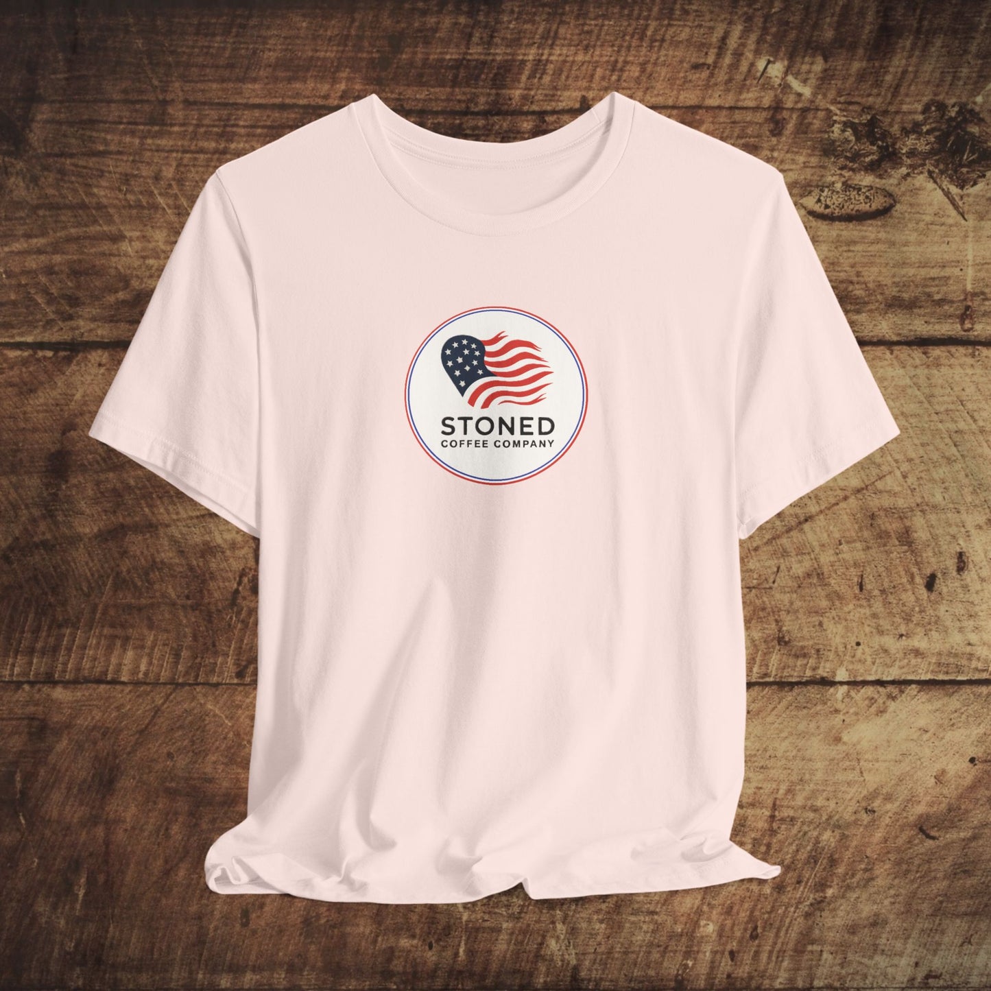 T-Shirt - Stoned Coffee Company USA Flag Logo 2