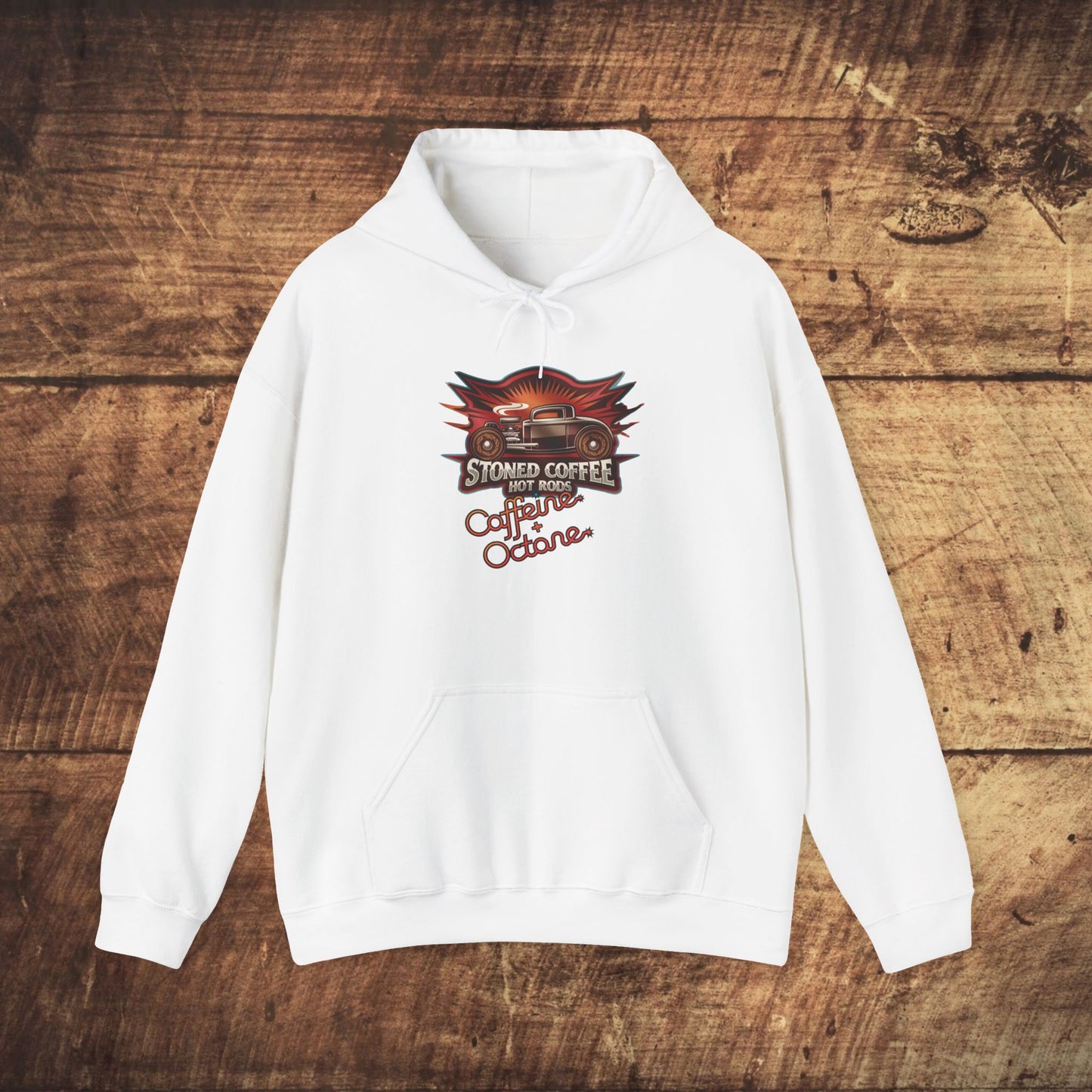 Stoned Coffee Company Hoodie "Hot Rods" Caffeine + Octane Hoodie