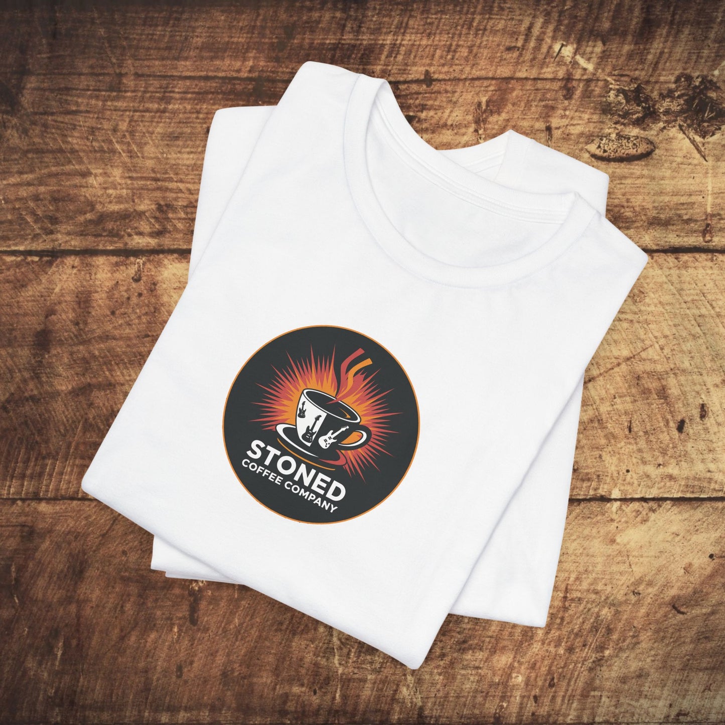 Stoned Coffee Company Rocking Guitar Cup T-Shirt