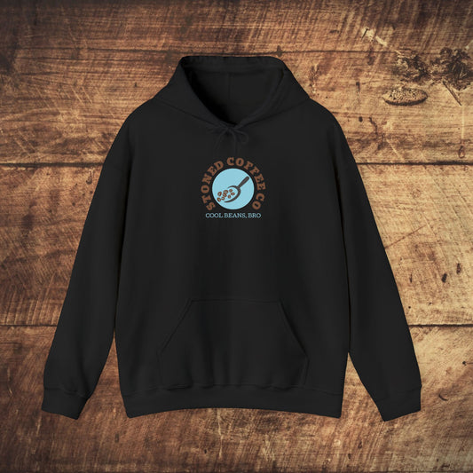 Hooded Sweatshirt - Stoned Coffee Co, Cool Beans Bro