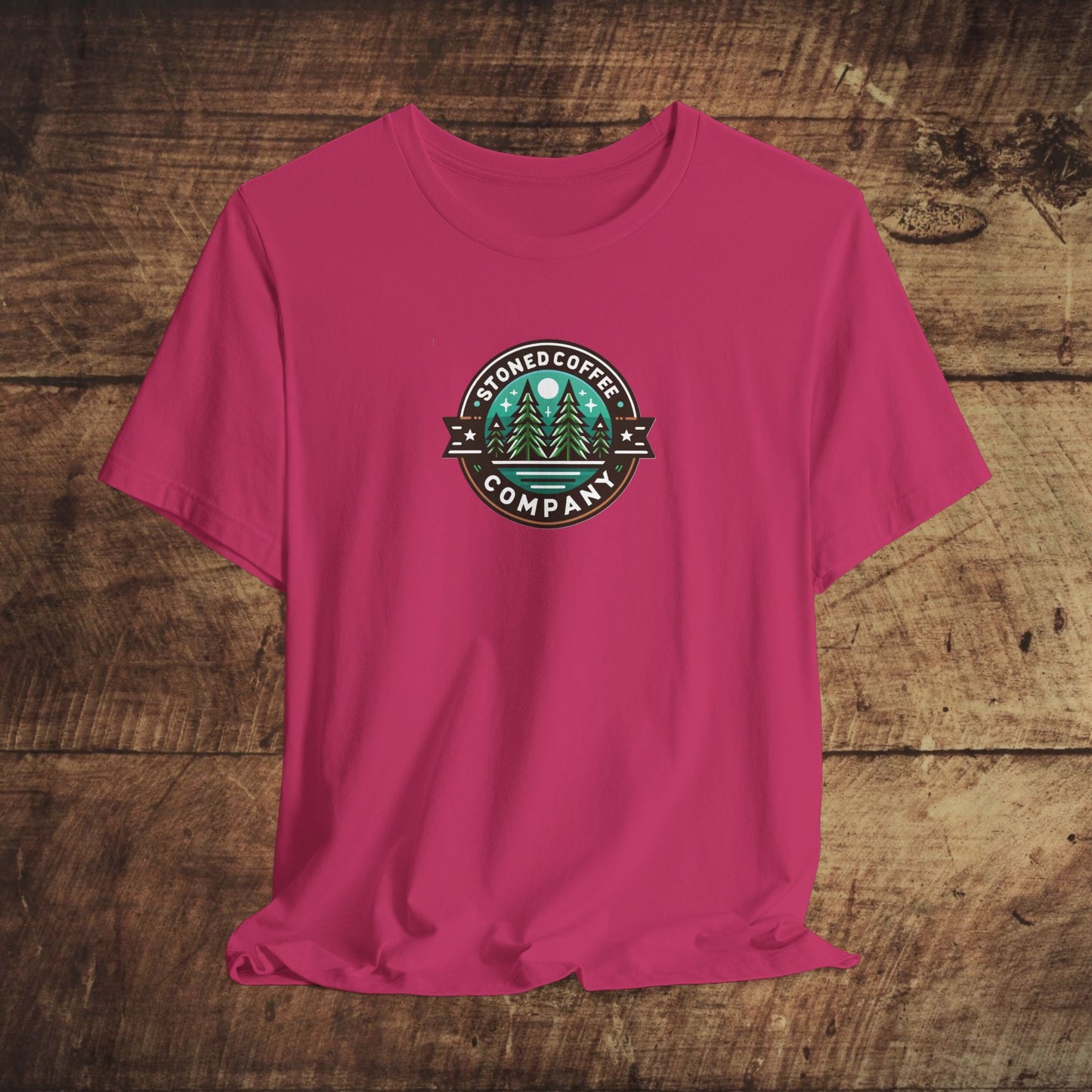 T-Shirt Stoned Coffee Company Pine Tree Mountain Unisex Jersey