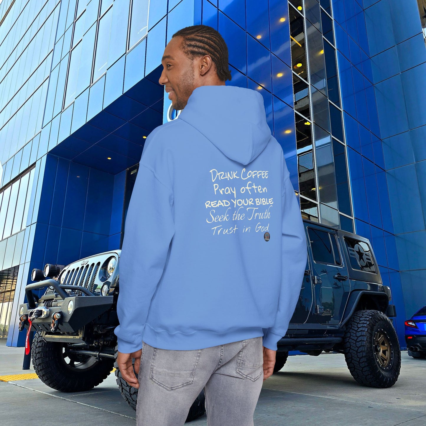 STONED COFFEE COMPANY HOODIE, Pray Often, Read Your Bible, Seek the Truth, Trust in God