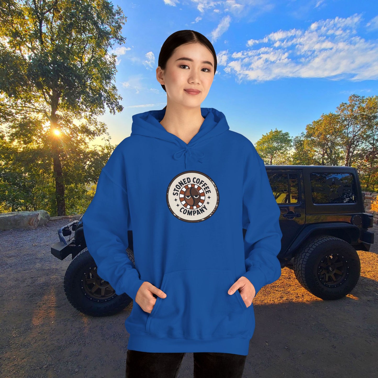 Stoned Coffee Company Hoodie — "There are Two Kinds of People..." Coffee Lover Sweatshirt