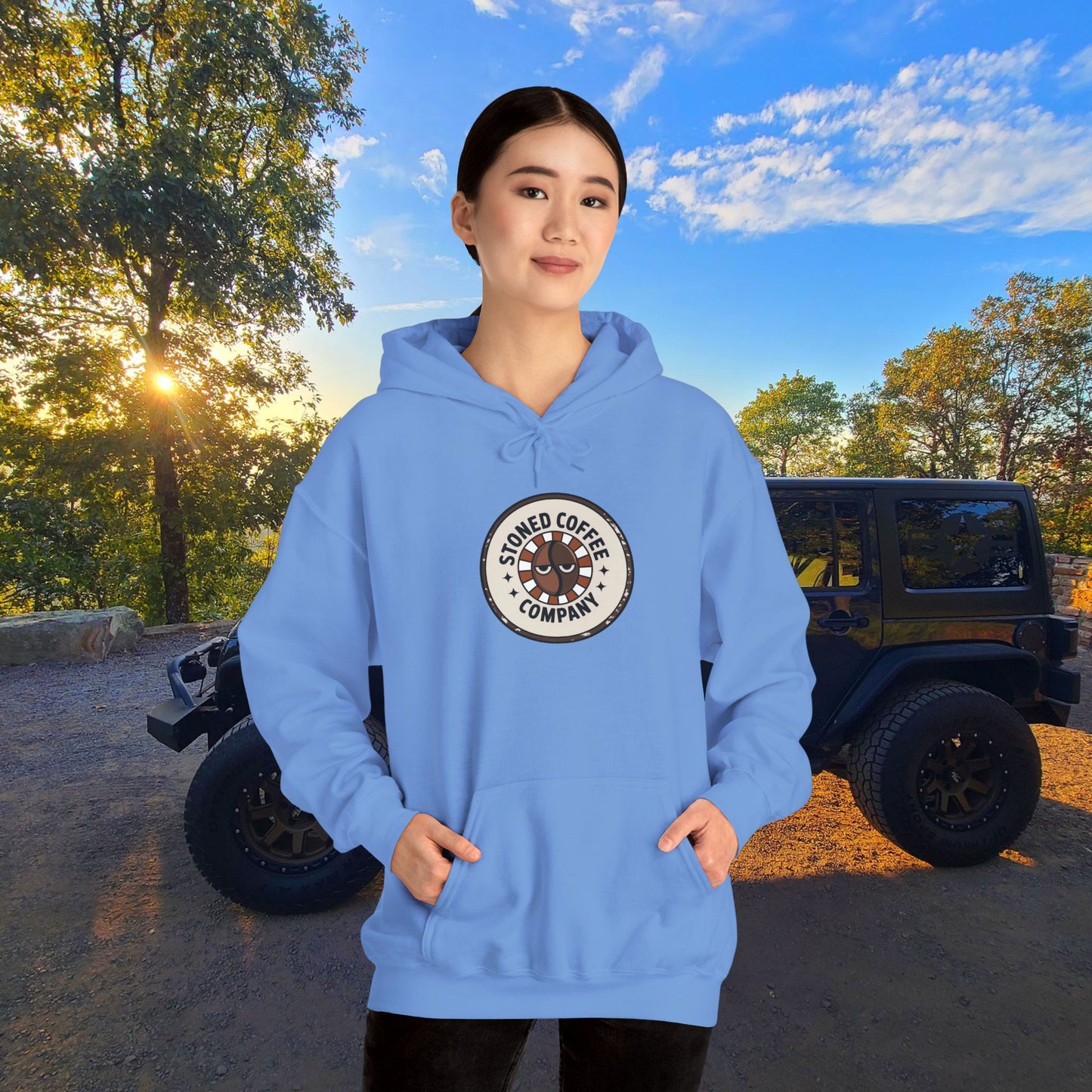 Stoned Coffee Company Hoodie — "There are Two Kinds of People..." Coffee Lover Sweatshirt