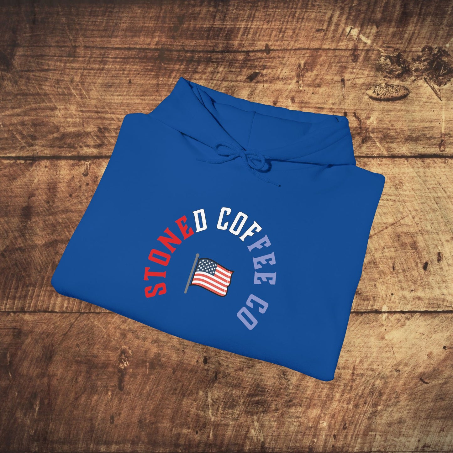 Hooded Sweatshirt - Stoned Coffee Company, USA Patriotic Design