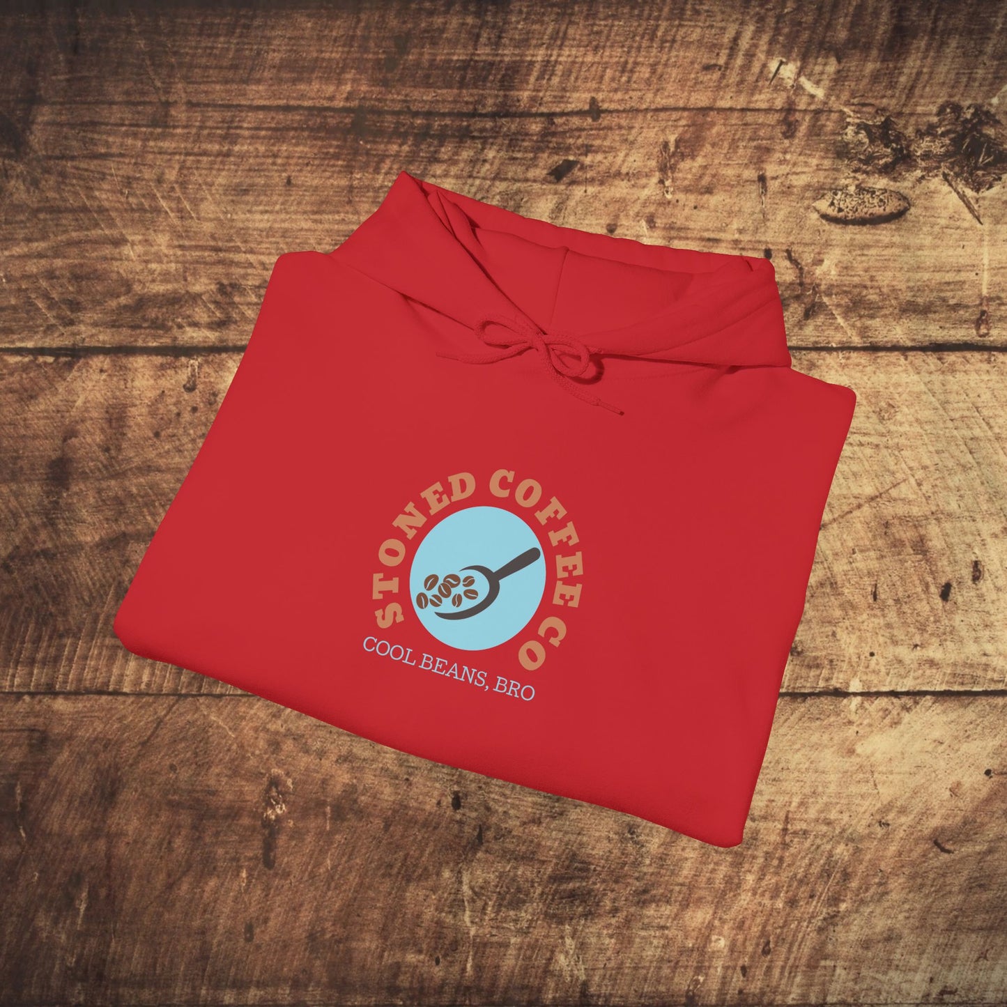 Hooded Sweatshirt - Stoned Coffee Co, Cool Beans Bro