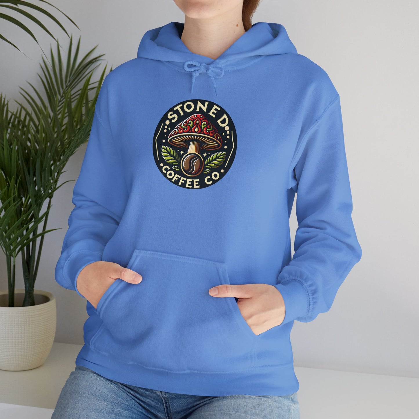 Hooded Sweatshirt - Stoned Coffee Company Mushroom Logo