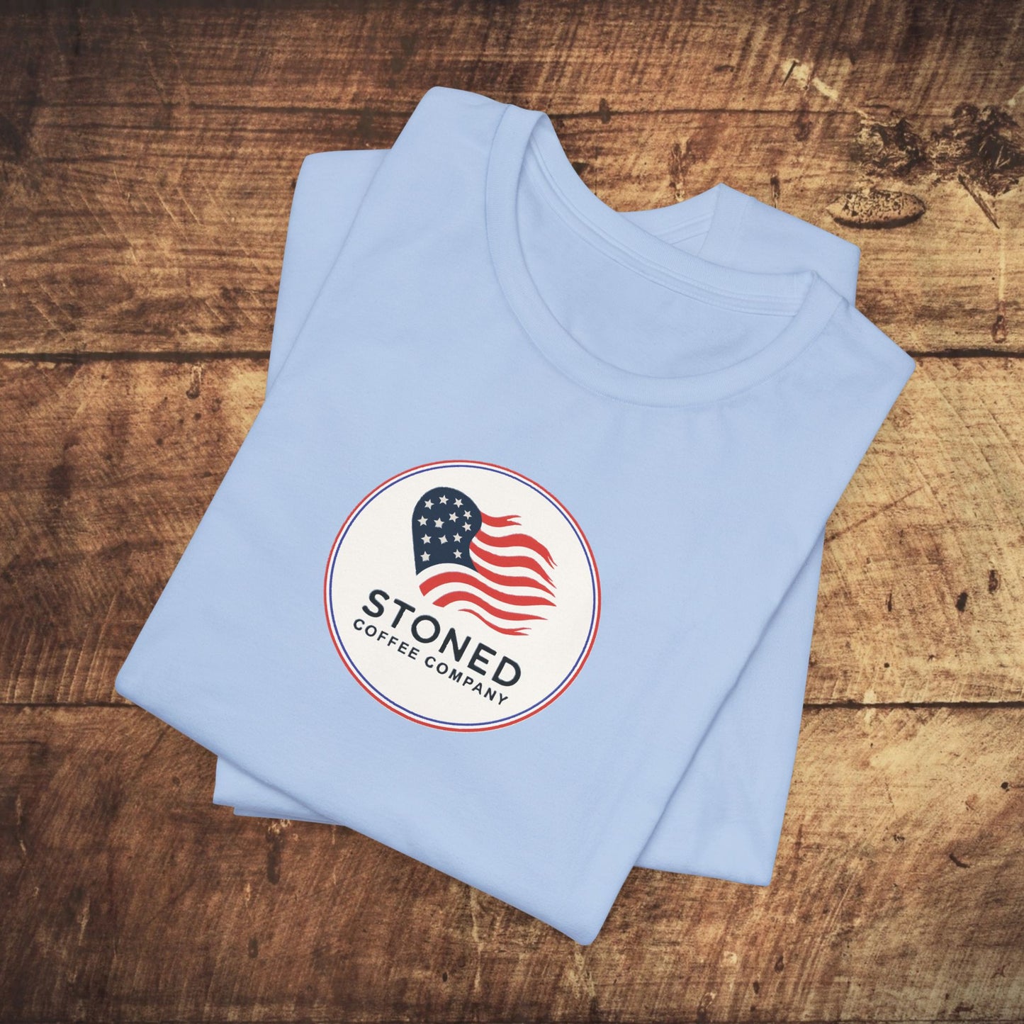 T-Shirt - Stoned Coffee Company USA Flag Logo 2