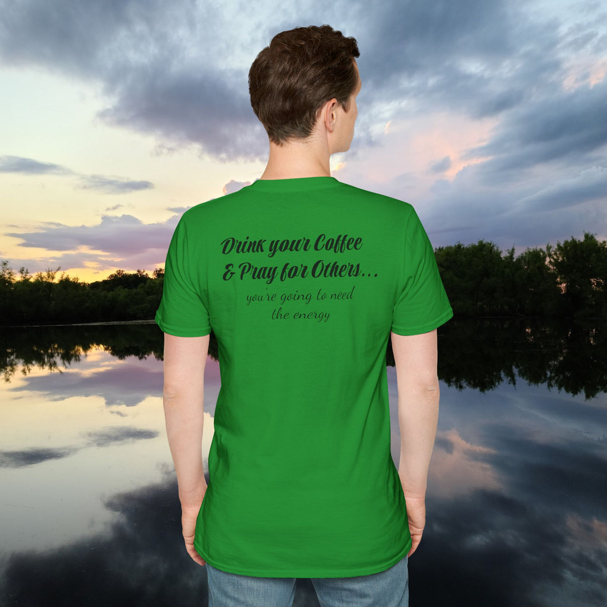 Stoned Coffee Company 'Drink Your Coffee and Pray for Others' T-Shirt