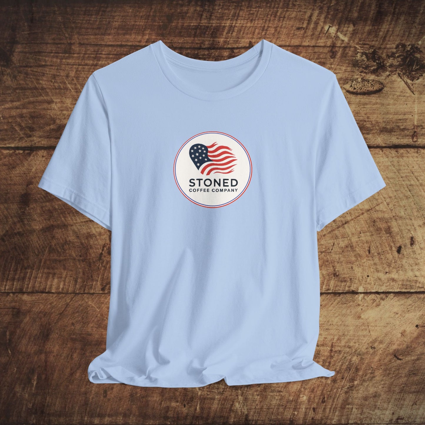 T-Shirt - Stoned Coffee Company USA Flag Logo 2