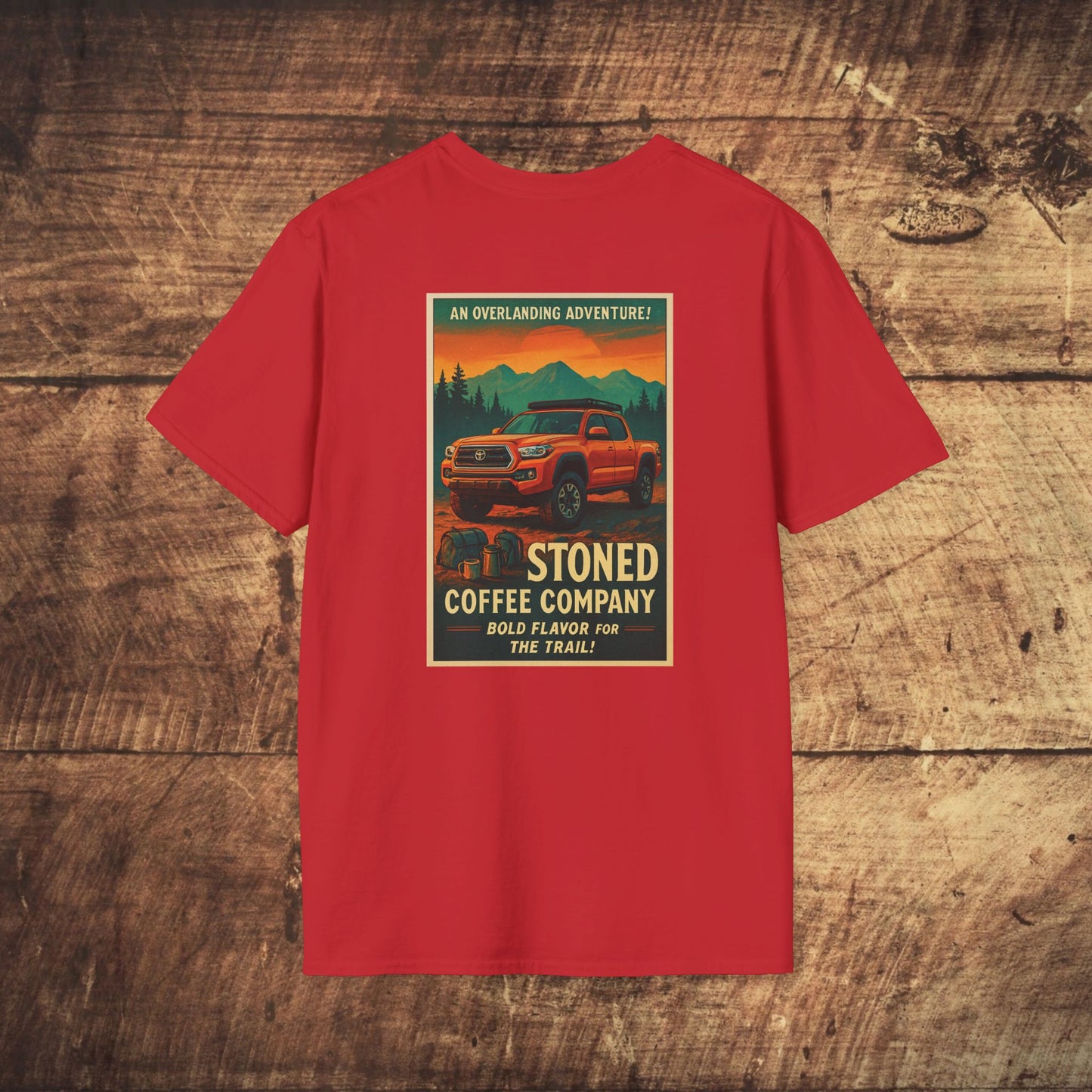 Stoned Coffee Company Overlanding Adventure/Tacoma Tshirt