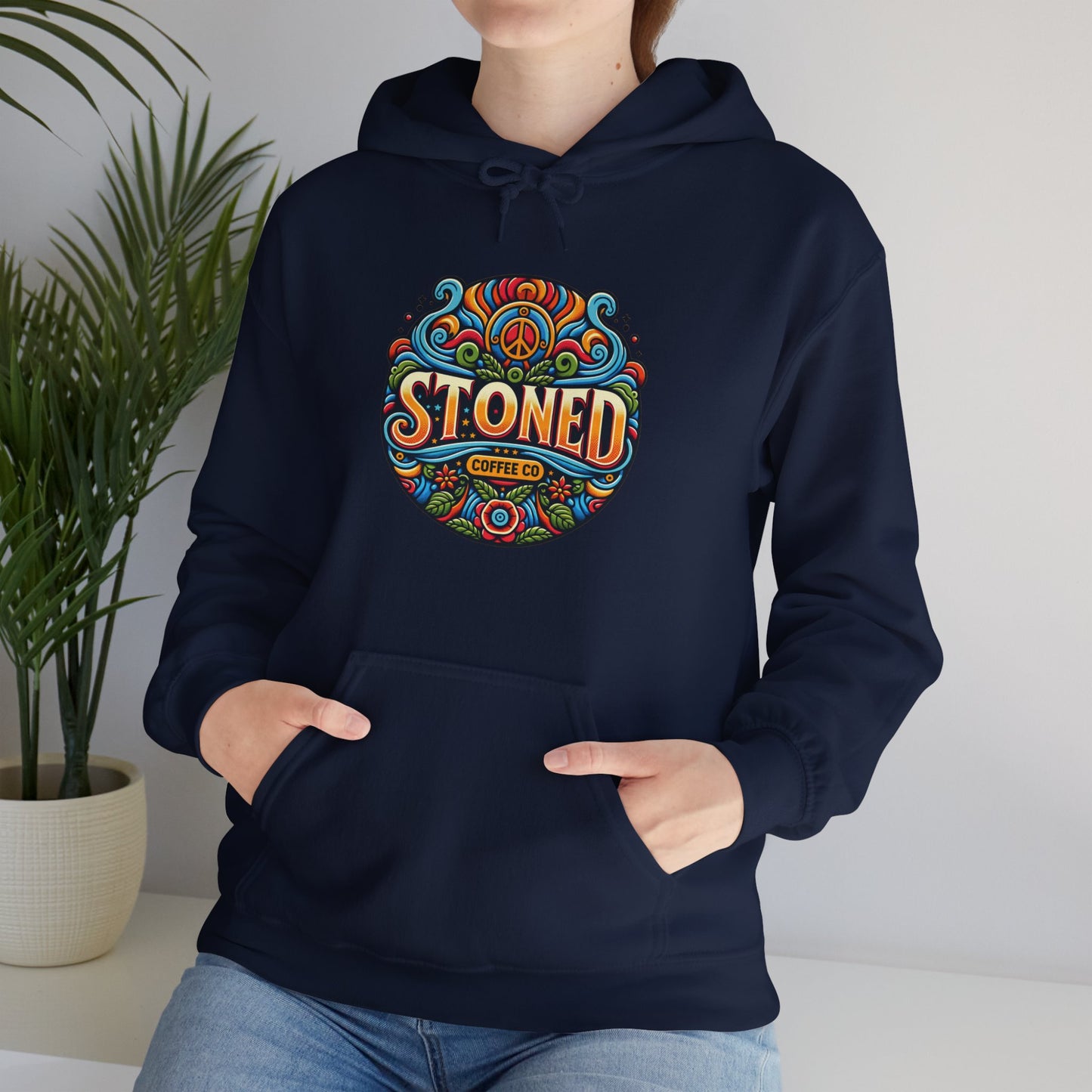 Hooded Sweatshirt Stoned Coffee Company Logo 1