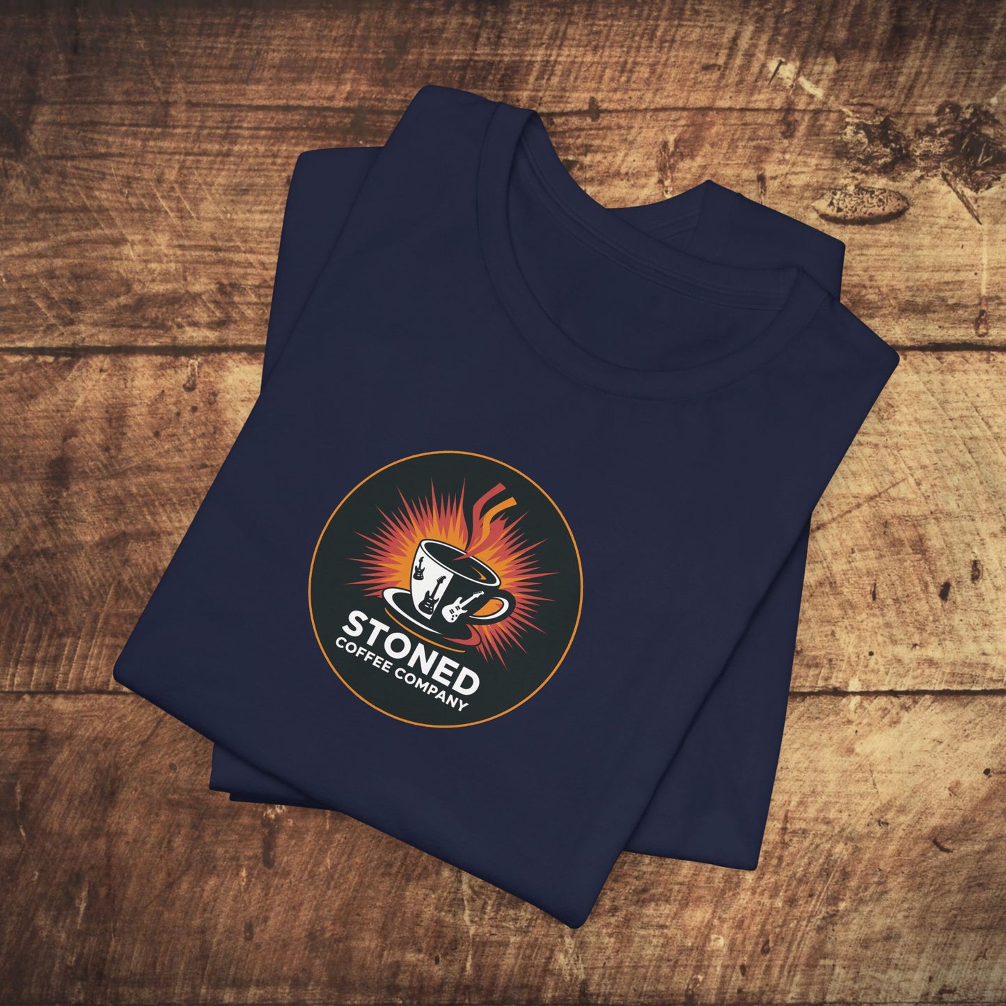 Stoned Coffee Company Rocking Guitar Cup T-Shirt