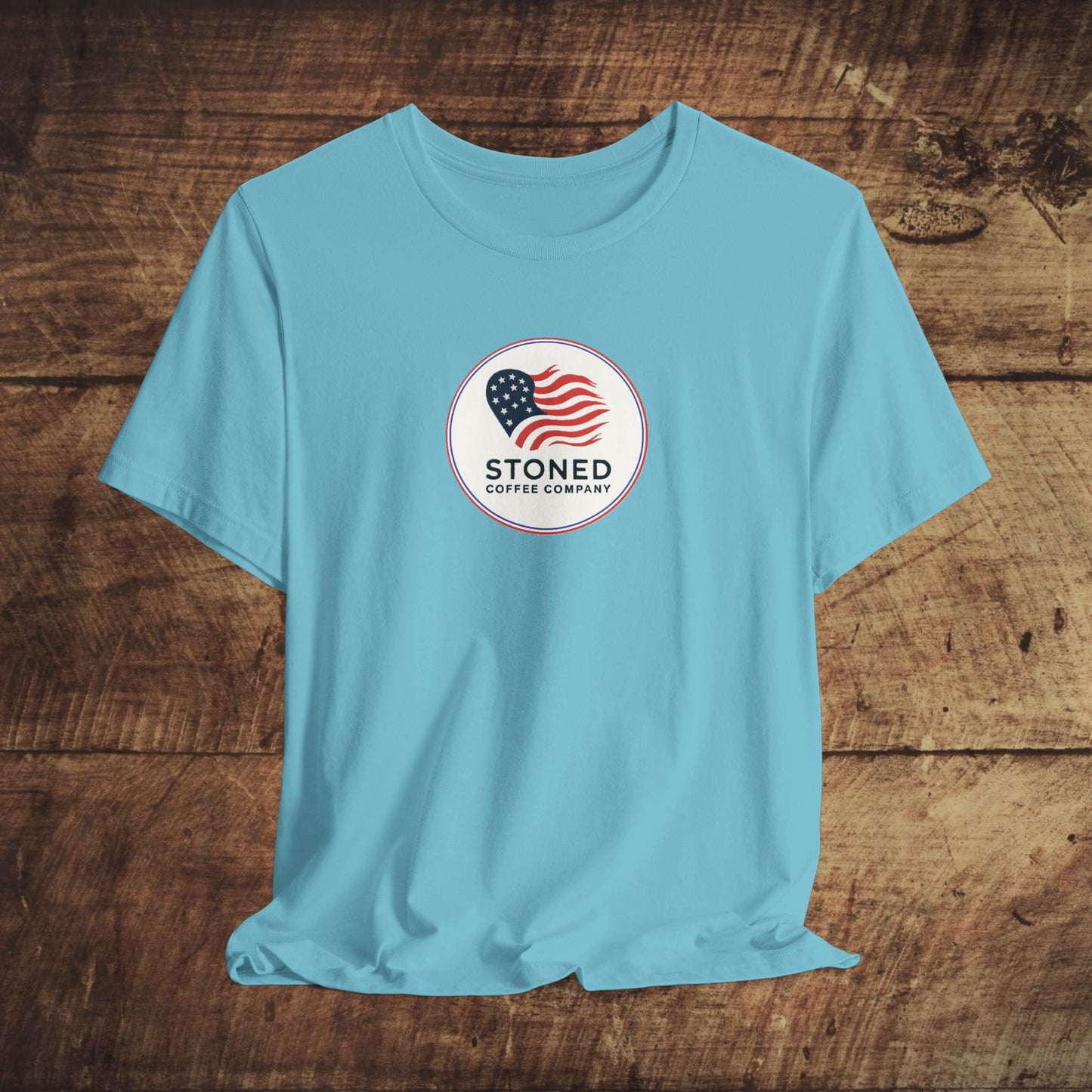 T-Shirt - Stoned Coffee Company USA Flag Logo 2