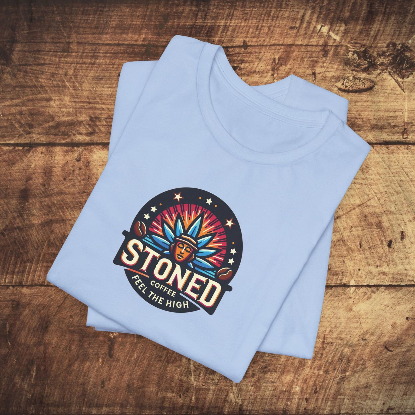 Stoned Coffee Company Logo 7 Feel the High Unisex Jersey Short Sleeve Tee