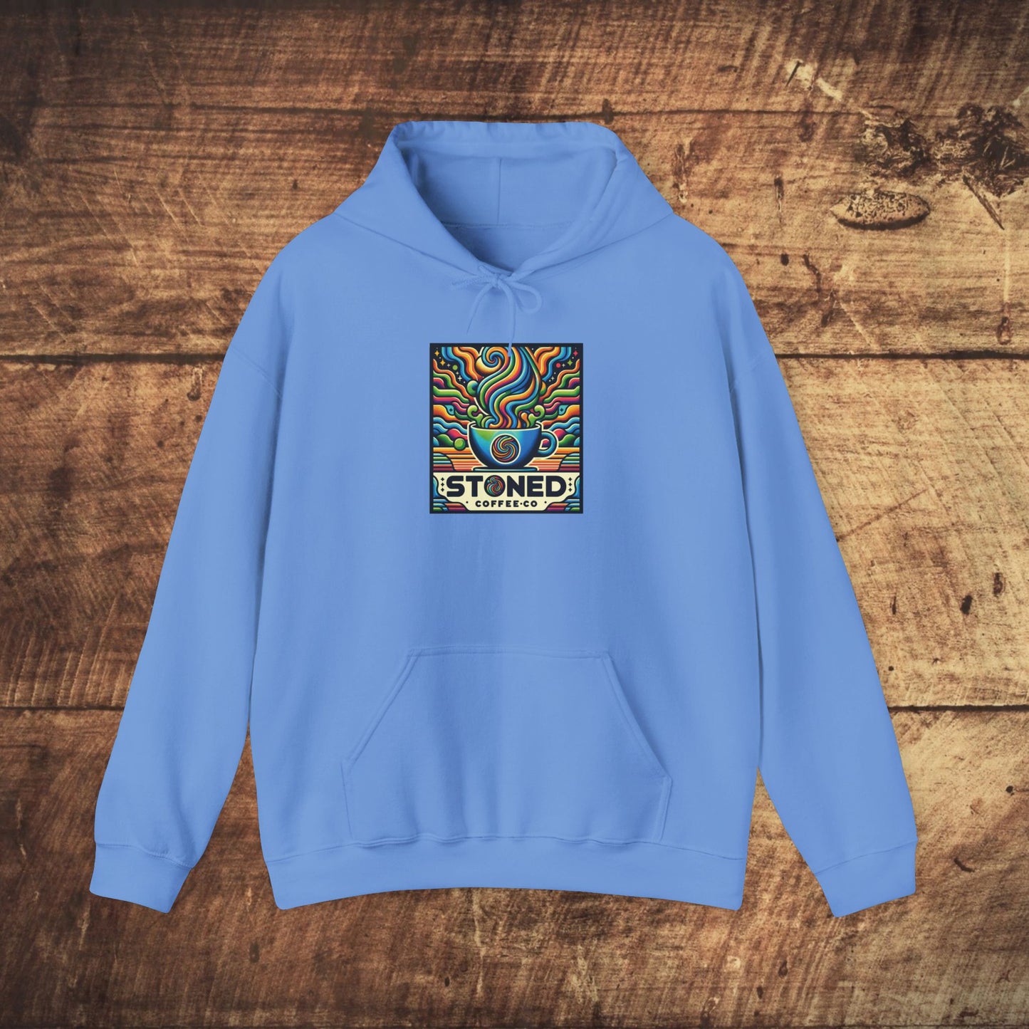 Hooded Sweatshirt Stoned Coffee Company Logo 6 Coffee Art