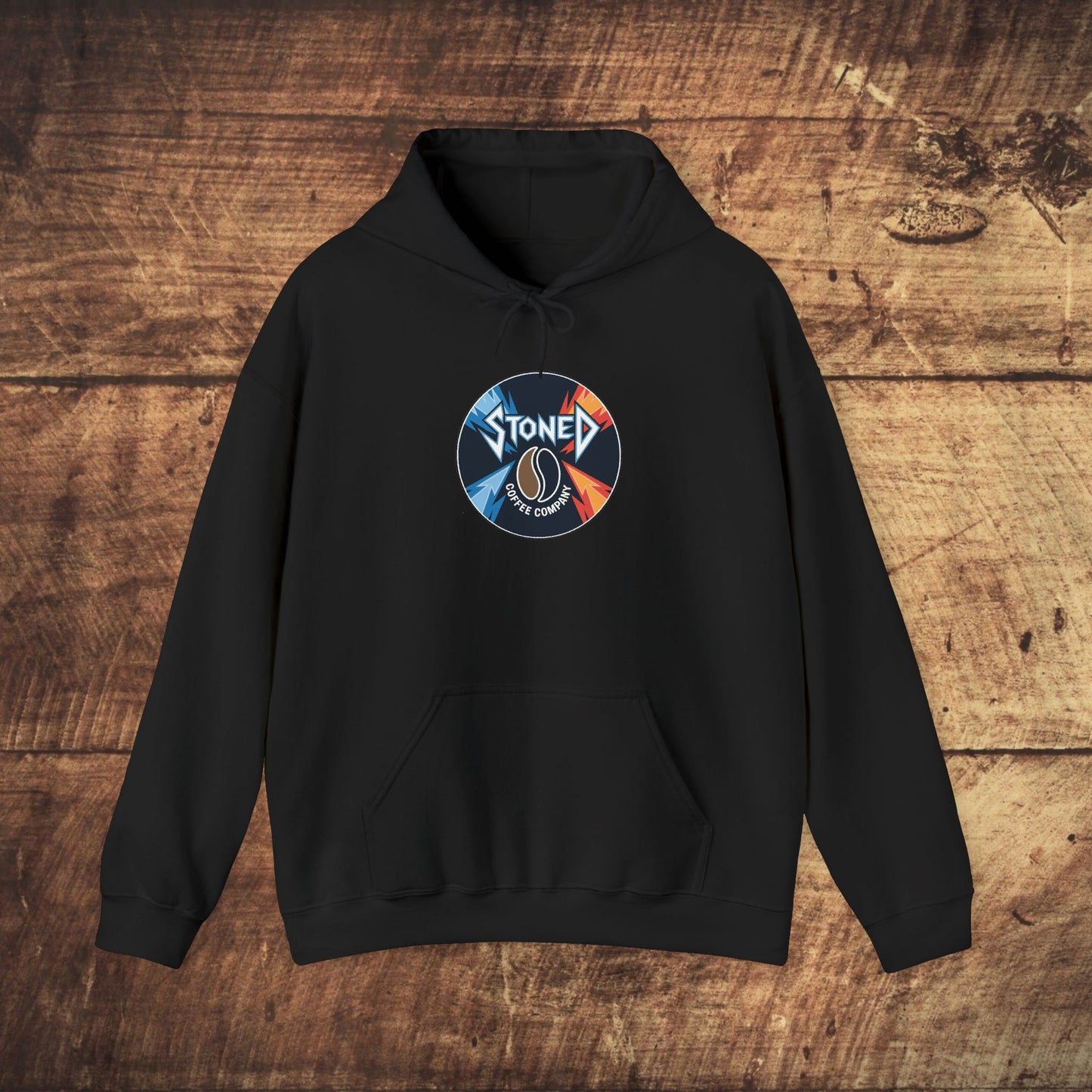 Stoned Coffee Company Heavy Metal Record Label Hoodie