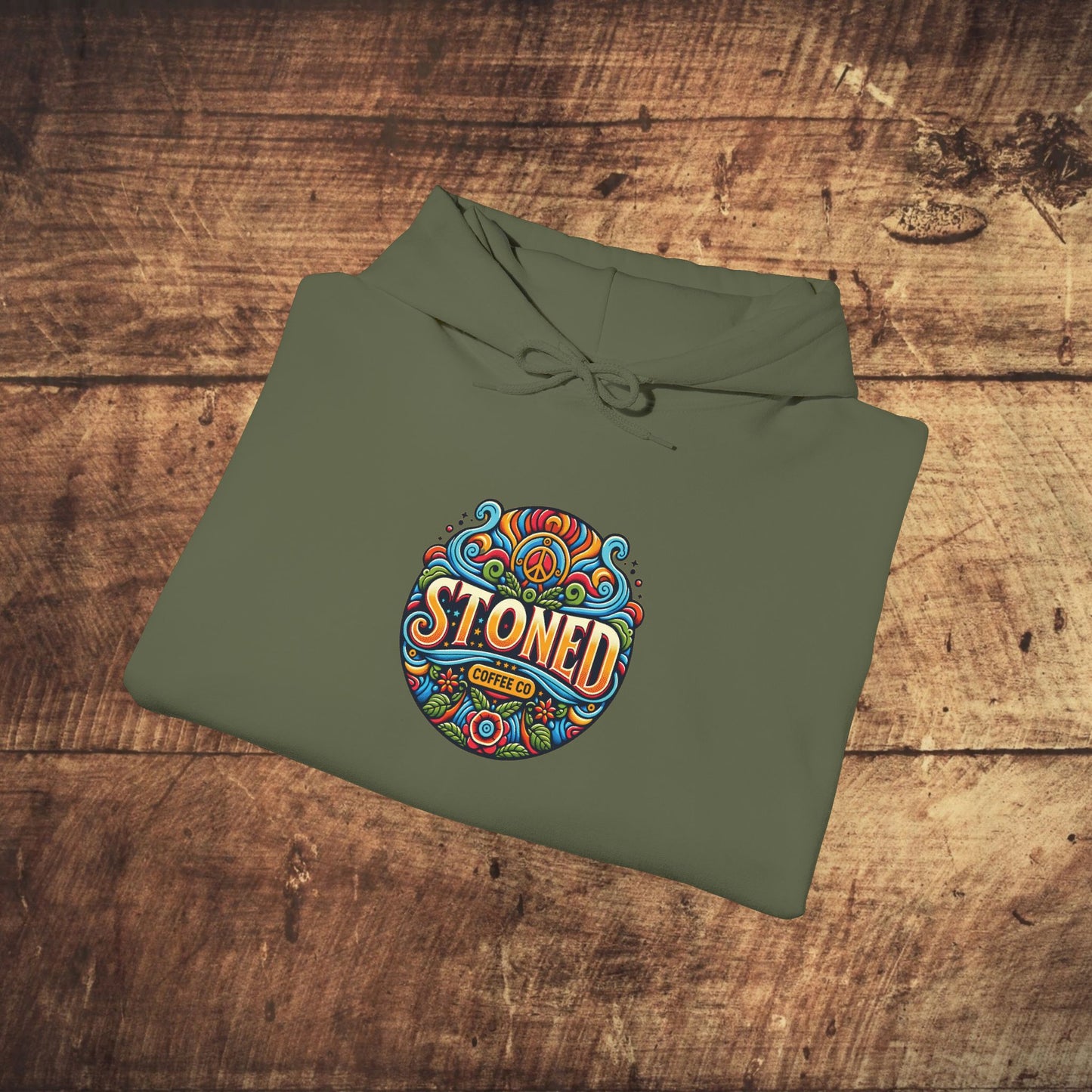 Hooded Sweatshirt Stoned Coffee Company Logo 1