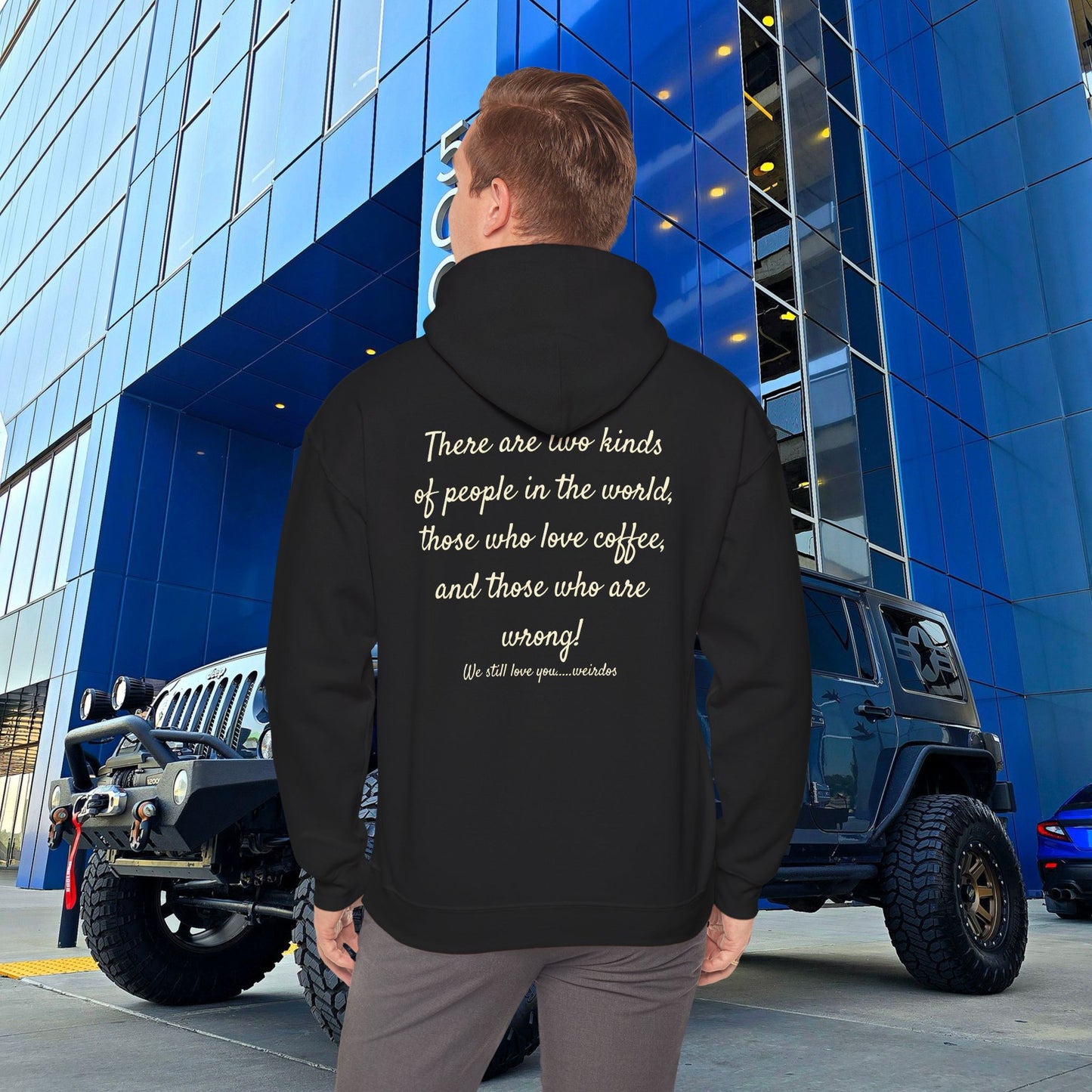 Stoned Coffee Company Hoodie — "There are Two Kinds of People..." Coffee Lover Sweatshirt