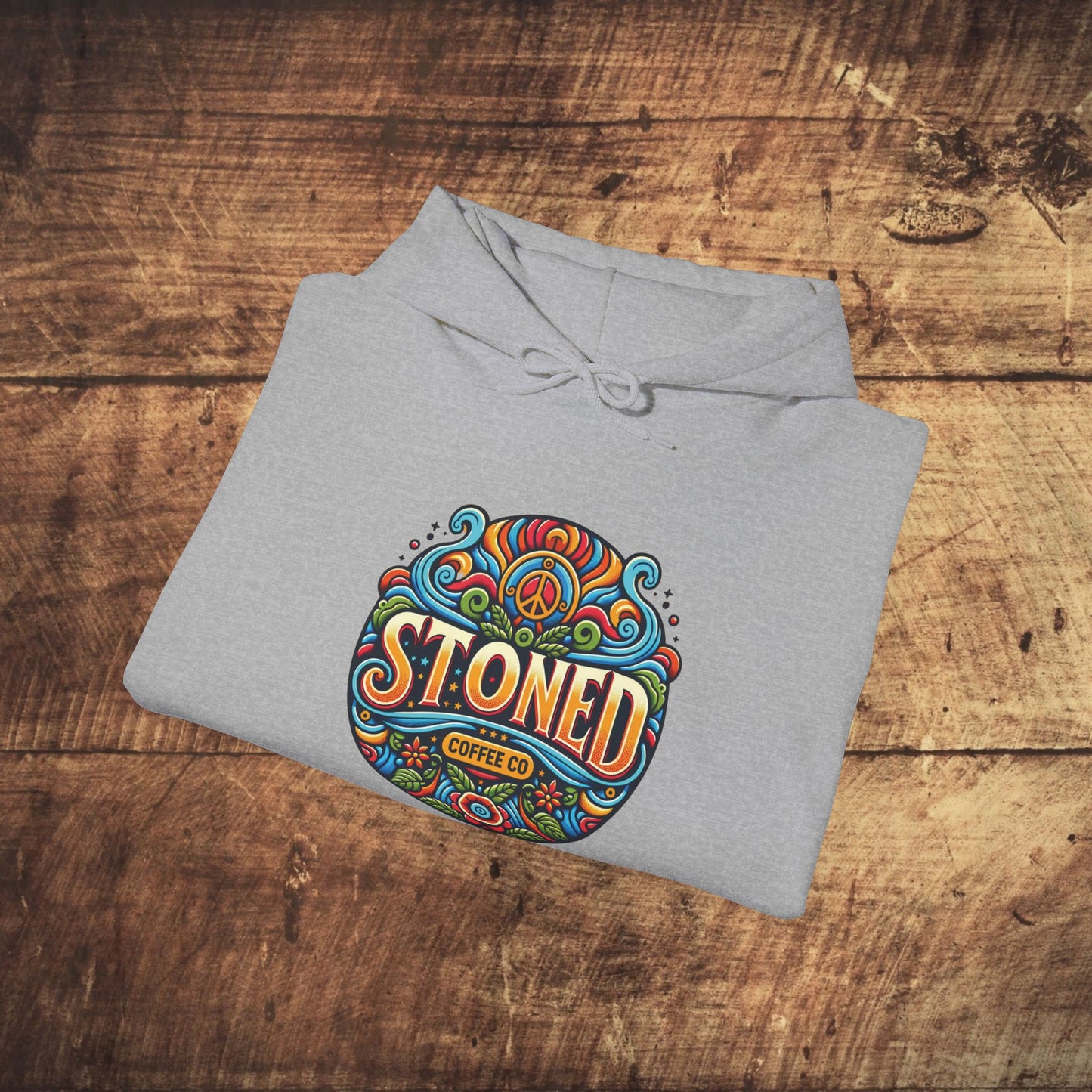 Hooded Sweatshirt Stoned Coffee Company Logo 1