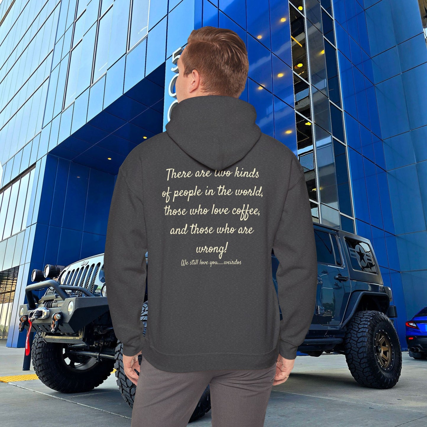Stoned Coffee Company Hoodie — "There are Two Kinds of People..." Coffee Lover Sweatshirt