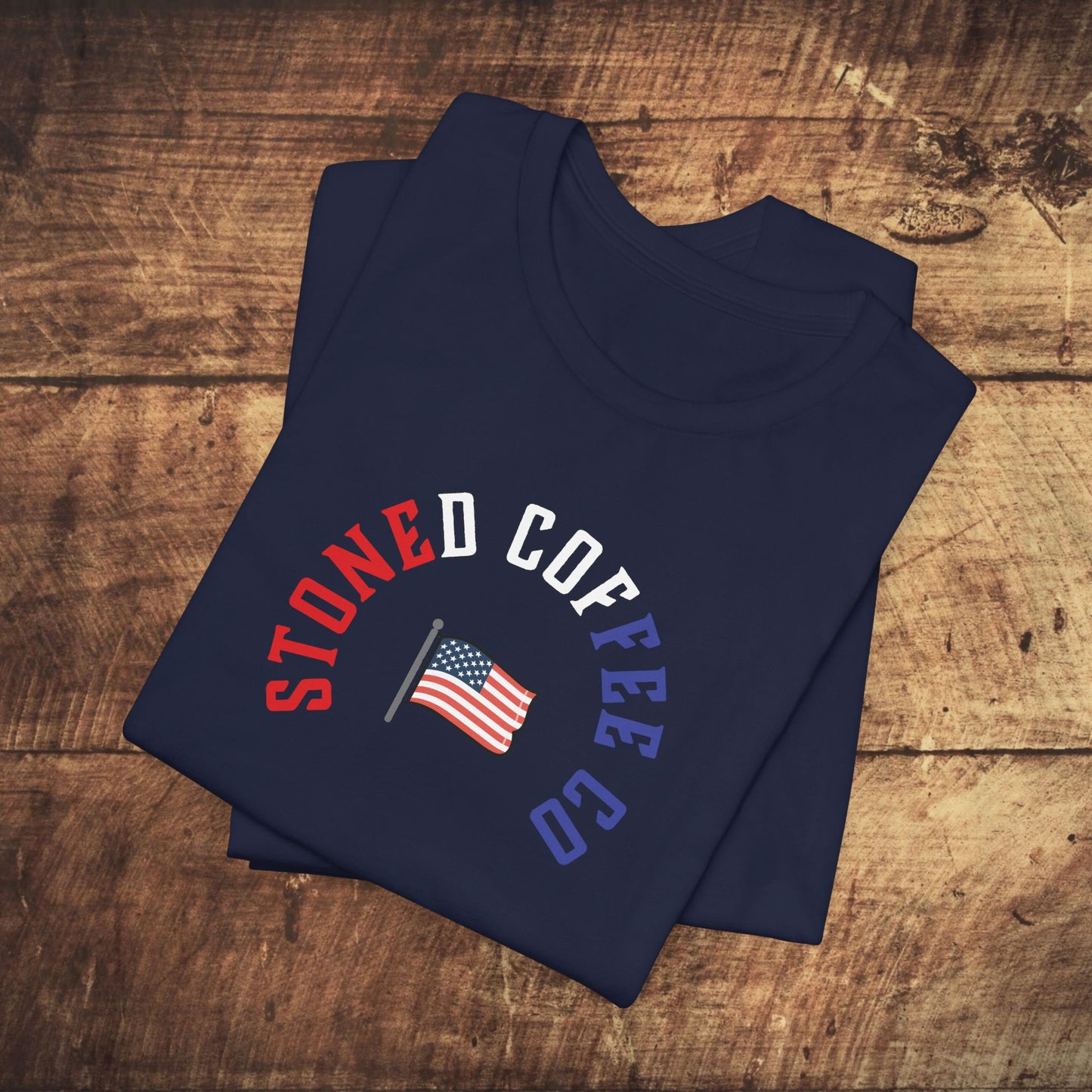 T-Shirt Stoned Coffee Company USA Patriotic Unisex Tee