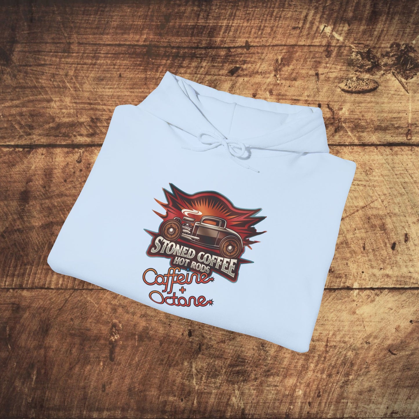 Stoned Coffee Company Hoodie "Hot Rods" Caffeine + Octane Hoodie