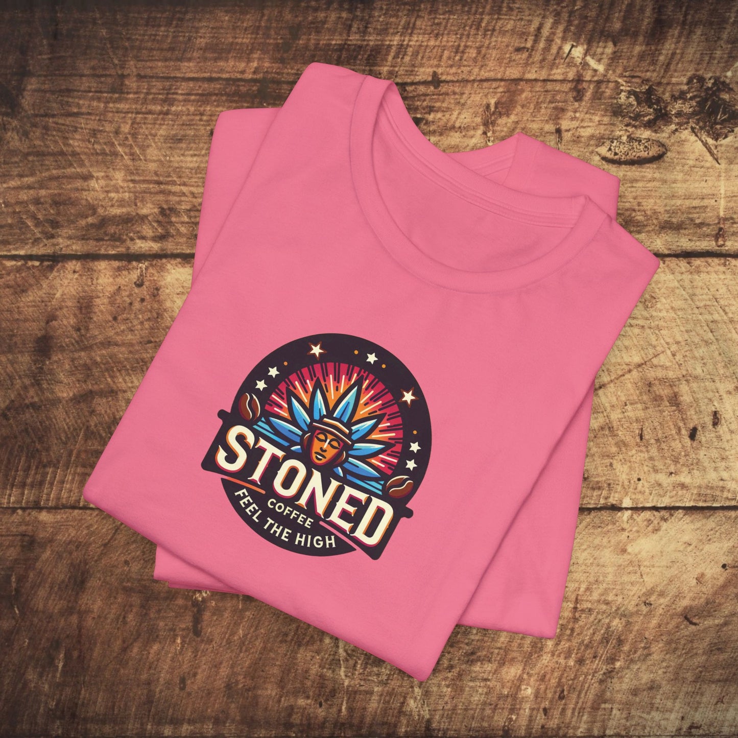 Stoned Coffee Company Logo 7 Feel the High Unisex Jersey Short Sleeve Tee