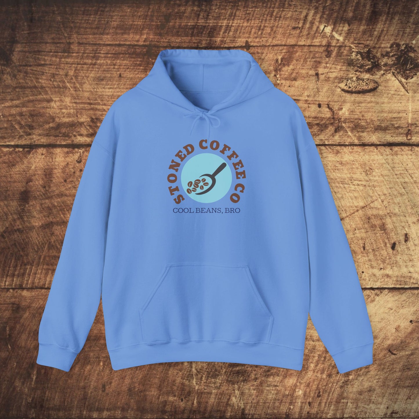 Hooded Sweatshirt - Stoned Coffee Co, Cool Beans Bro