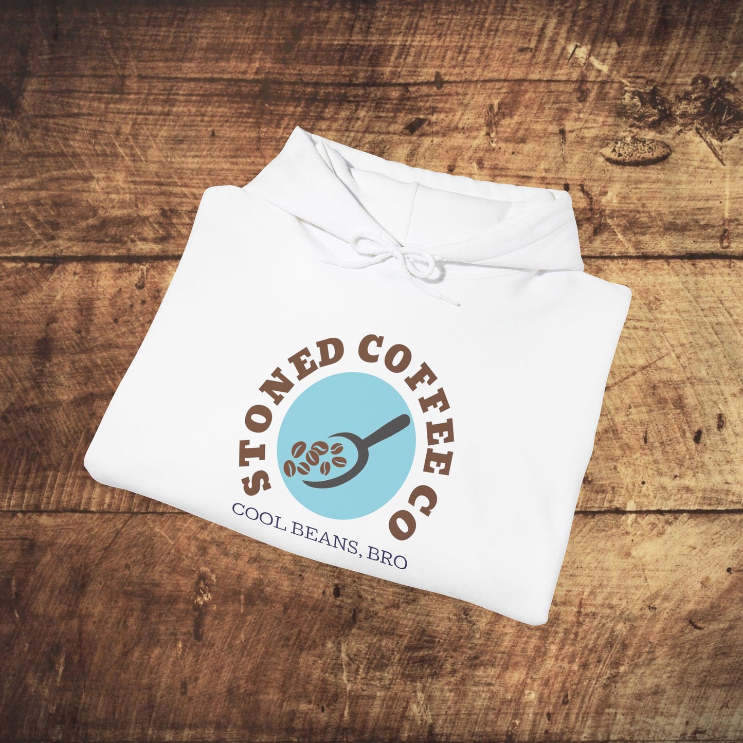 Hooded Sweatshirt - Stoned Coffee Co, Cool Beans Bro