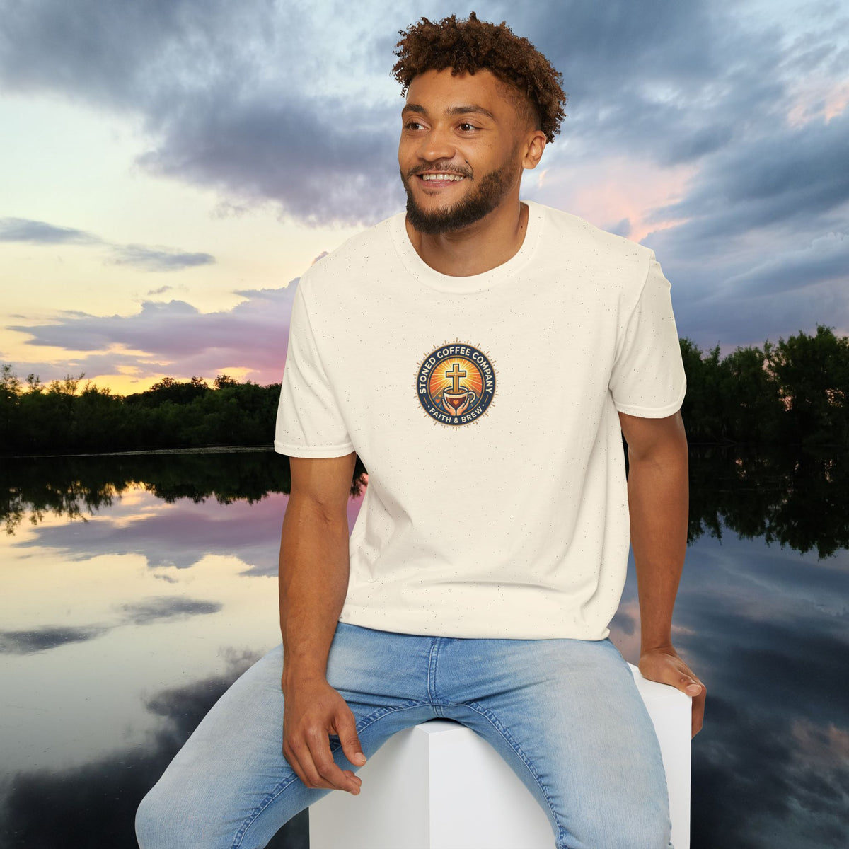 Stoned Coffee Company 'Drink Your Coffee and Pray for Others' T-Shirt
