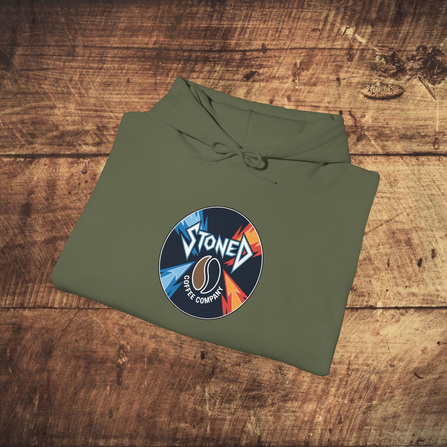 Stoned Coffee Company Heavy Metal Record Label Hoodie