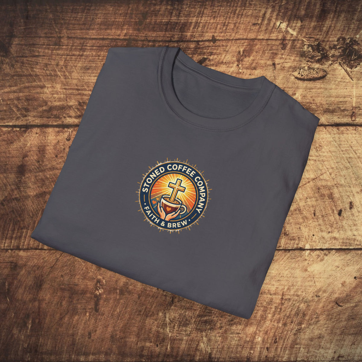 Stoned Coffee Company 'Drink Your Coffee and Pray for Others' T-Shirt