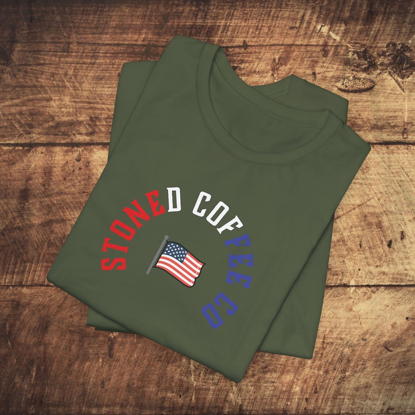 T-Shirt Stoned Coffee Company USA Patriotic Unisex Tee