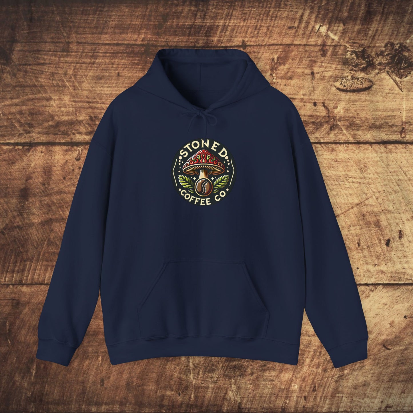 Hooded Sweatshirt - Stoned Coffee Company Mushroom Logo