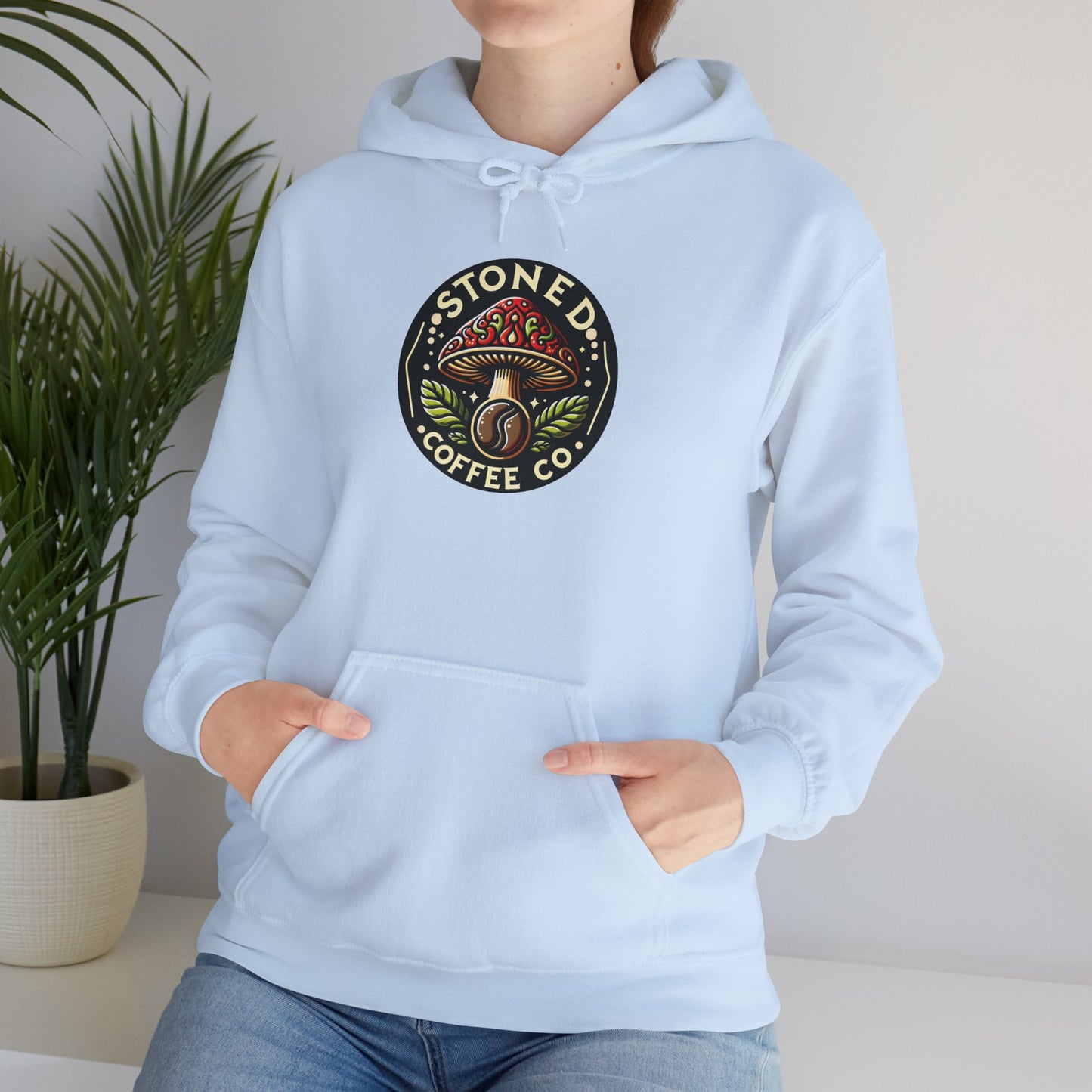 Hooded Sweatshirt - Stoned Coffee Company Mushroom Logo