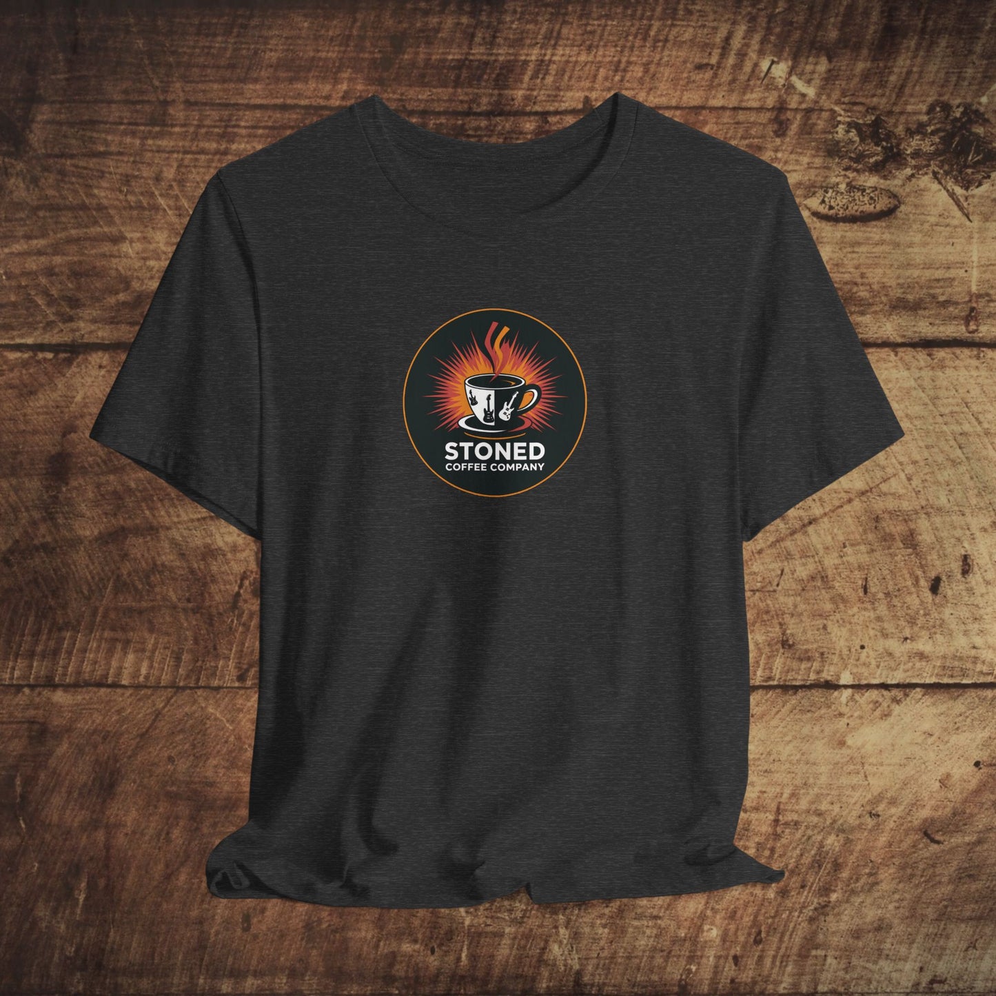 Stoned Coffee Company Rocking Guitar Cup T-Shirt