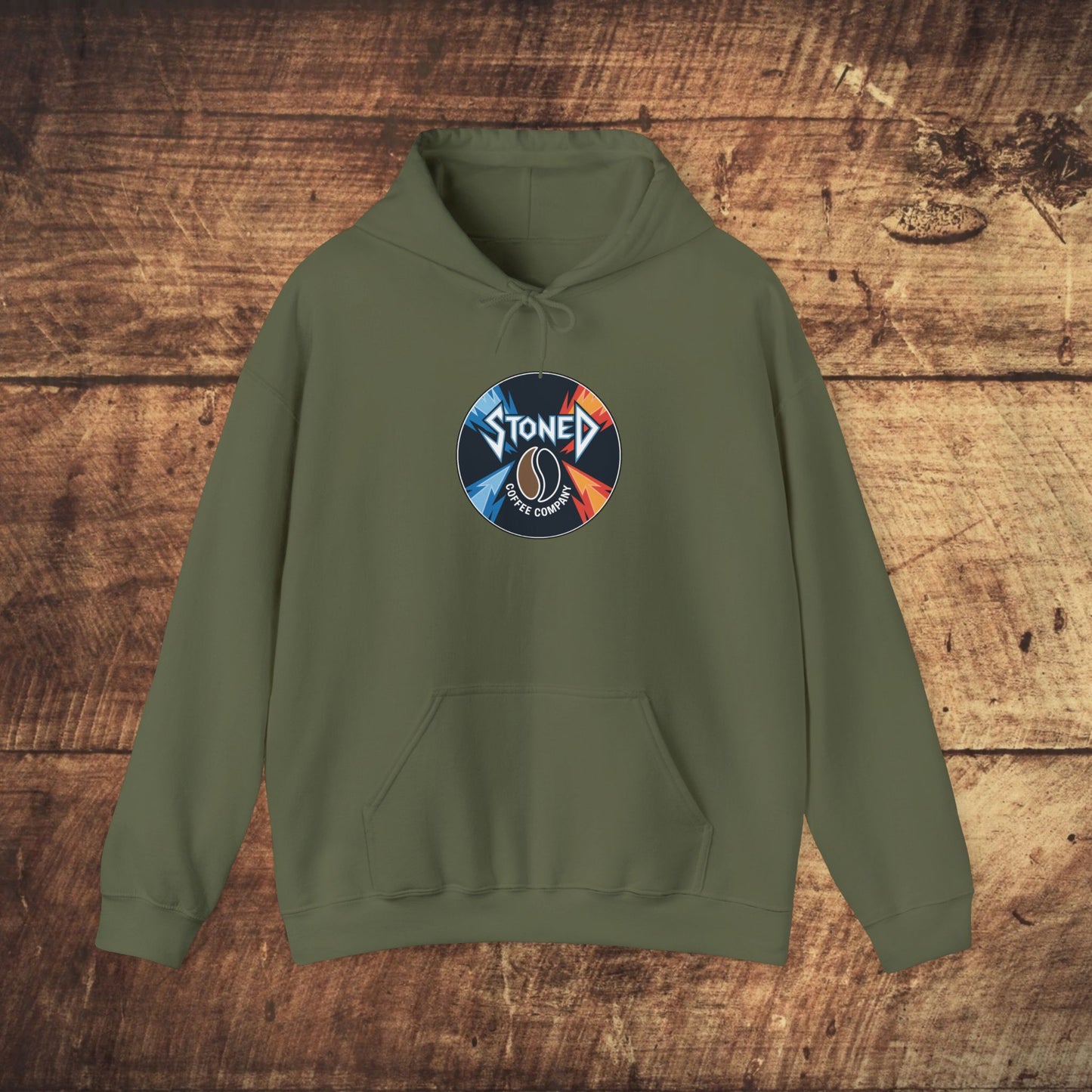 Stoned Coffee Company Heavy Metal Record Label Hoodie