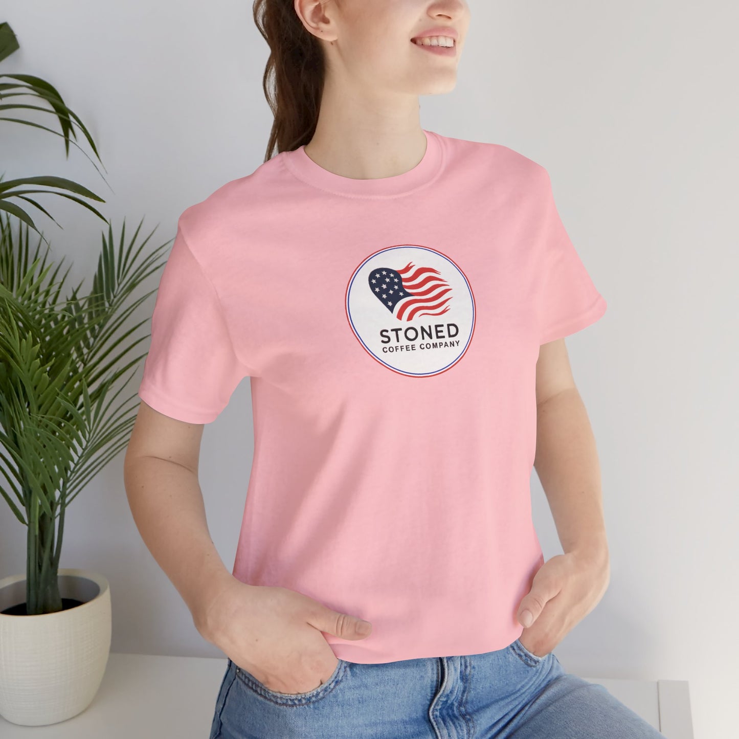 T-Shirt - Stoned Coffee Company USA Flag Logo 2