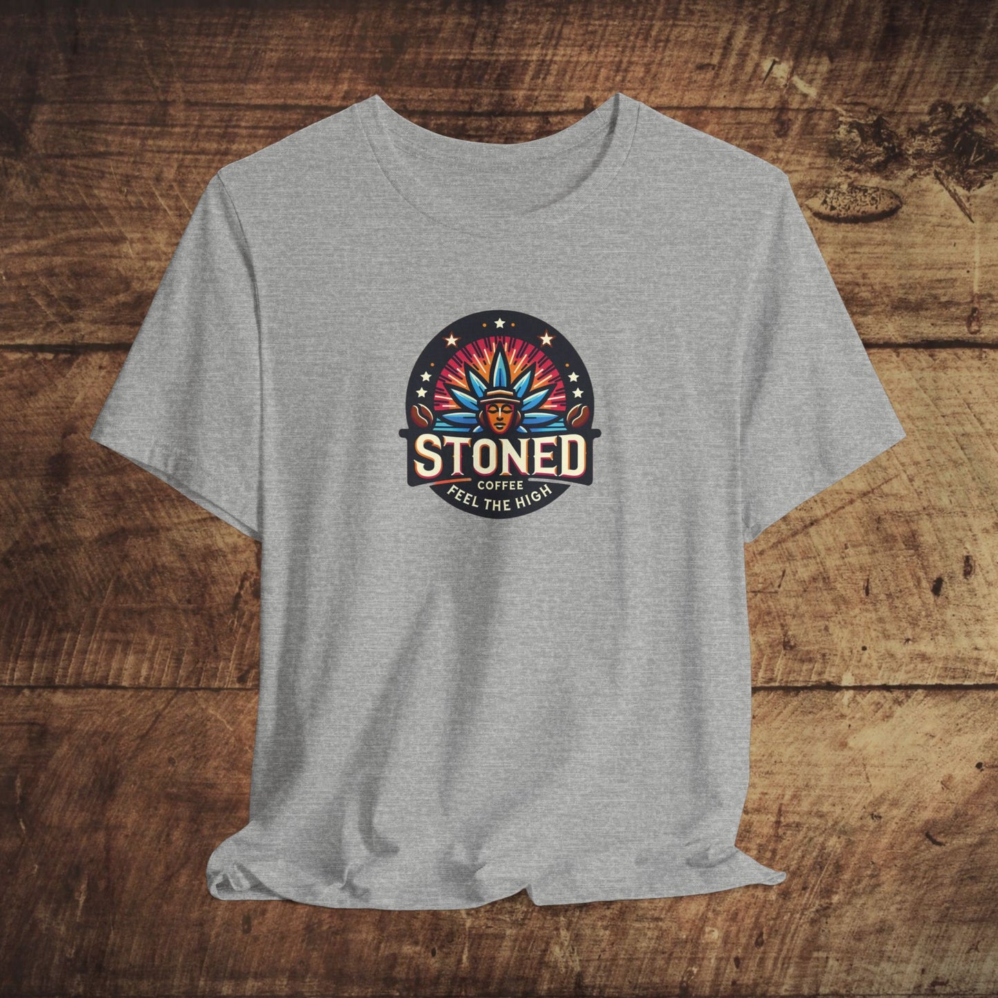 Stoned Coffee Company Logo 7 Feel the High Unisex Jersey Short Sleeve Tee