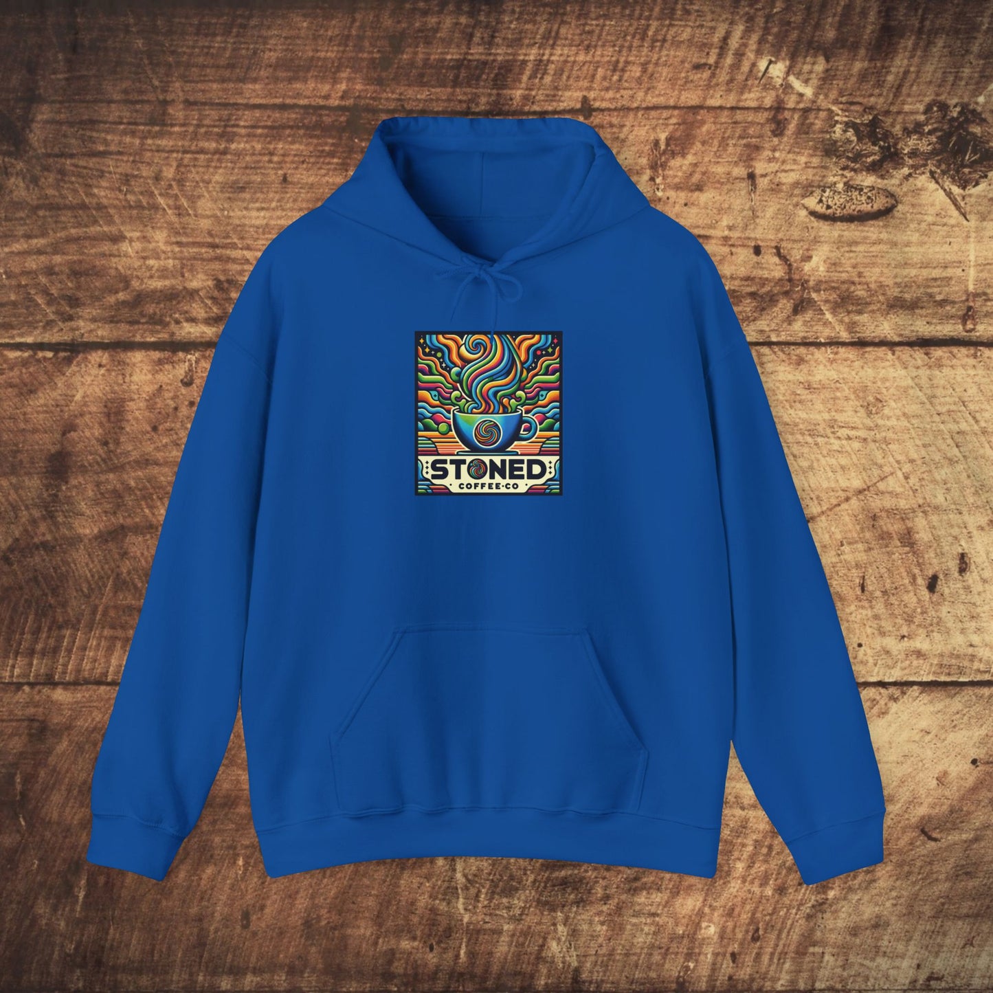 Hooded Sweatshirt Stoned Coffee Company Logo 6 Coffee Art