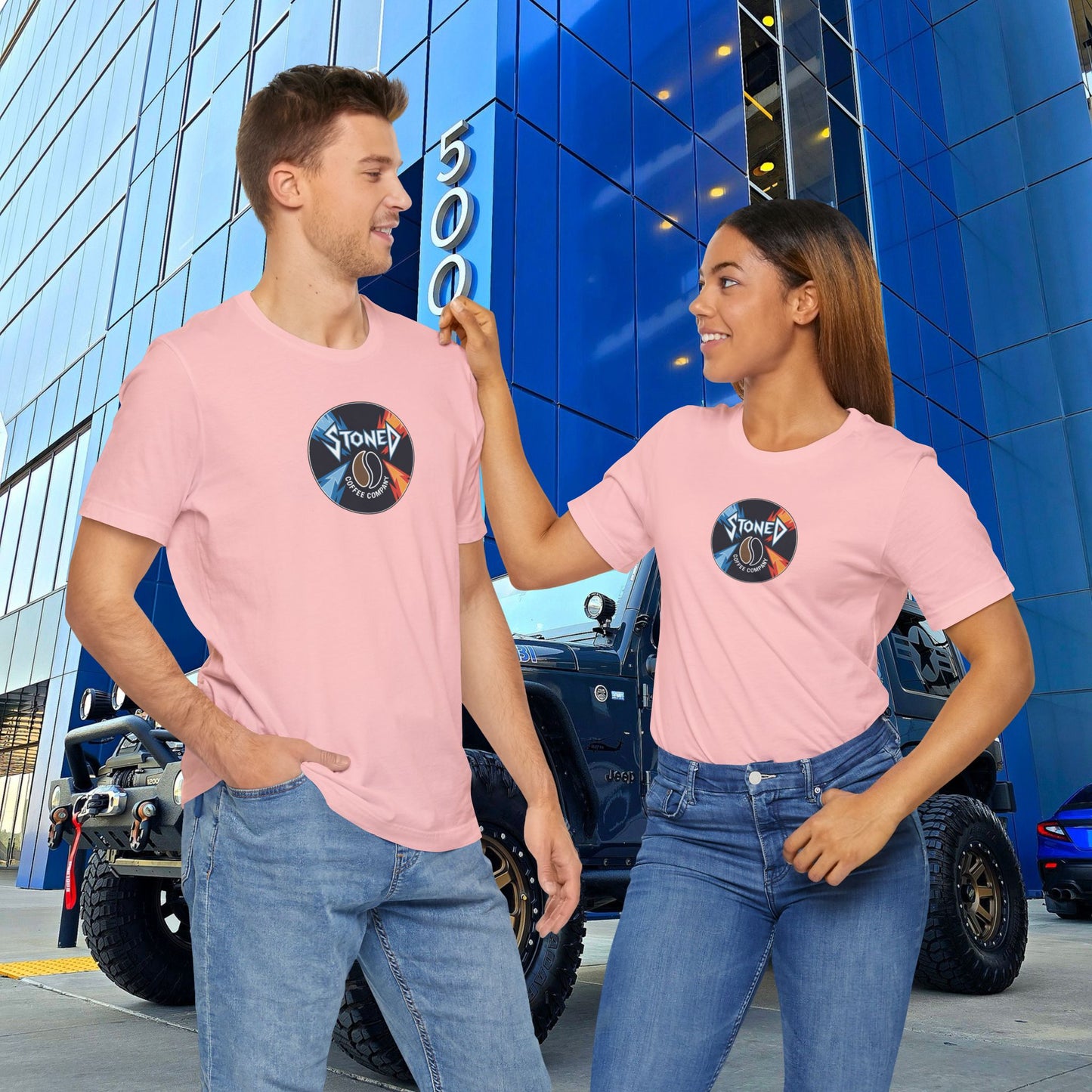 Stoned Coffee Company Heavy Metal Record Label Tee - Unisex Jersey