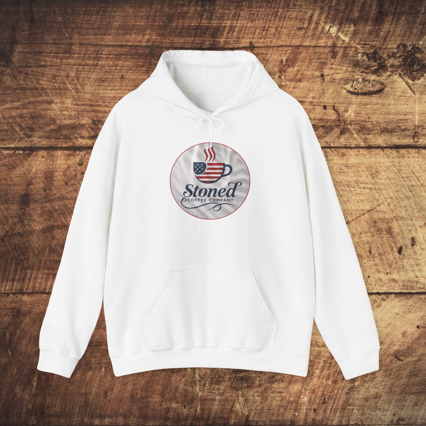 Hooded Sweatshirt Stoned Coffee Company Patriotic USA