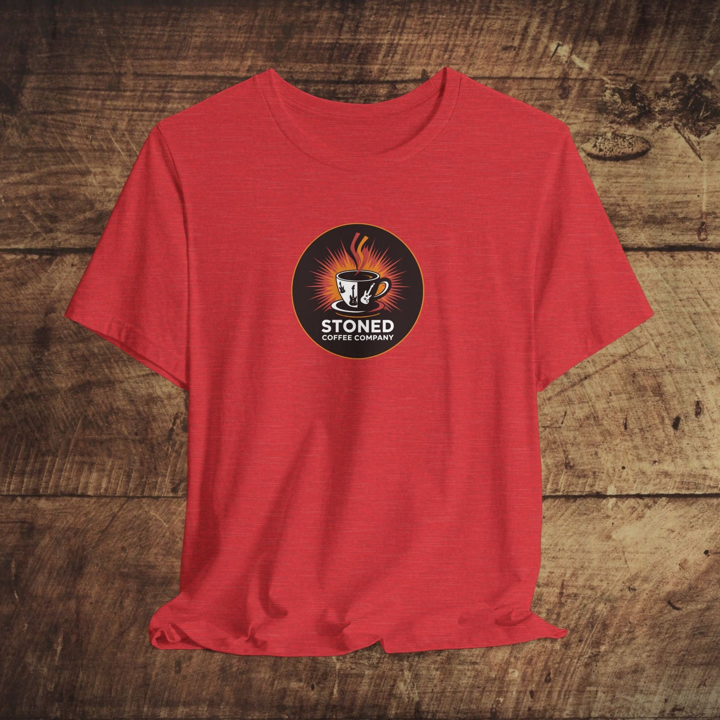 Stoned Coffee Company Rocking Guitar Cup T-Shirt