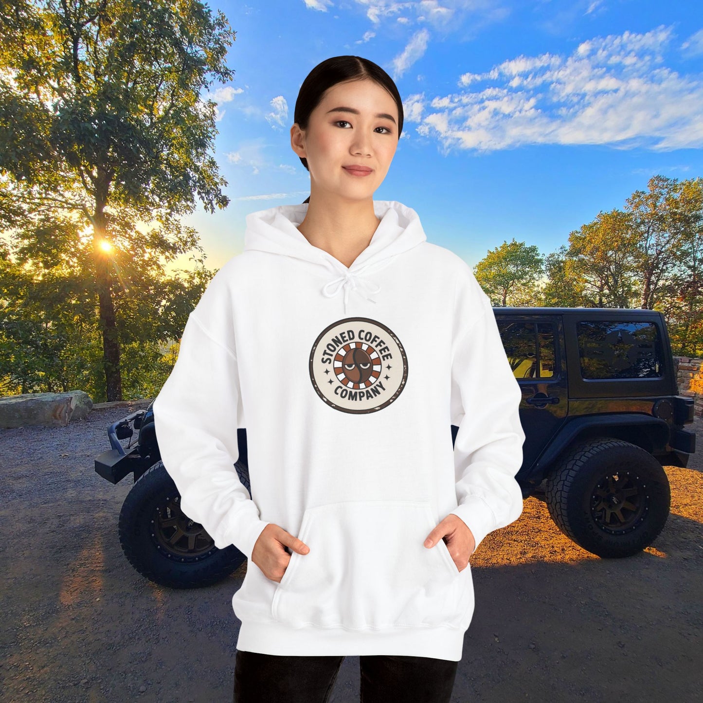 Stoned Coffee Company Hoodie — "There are Two Kinds of People..." Coffee Lover Sweatshirt